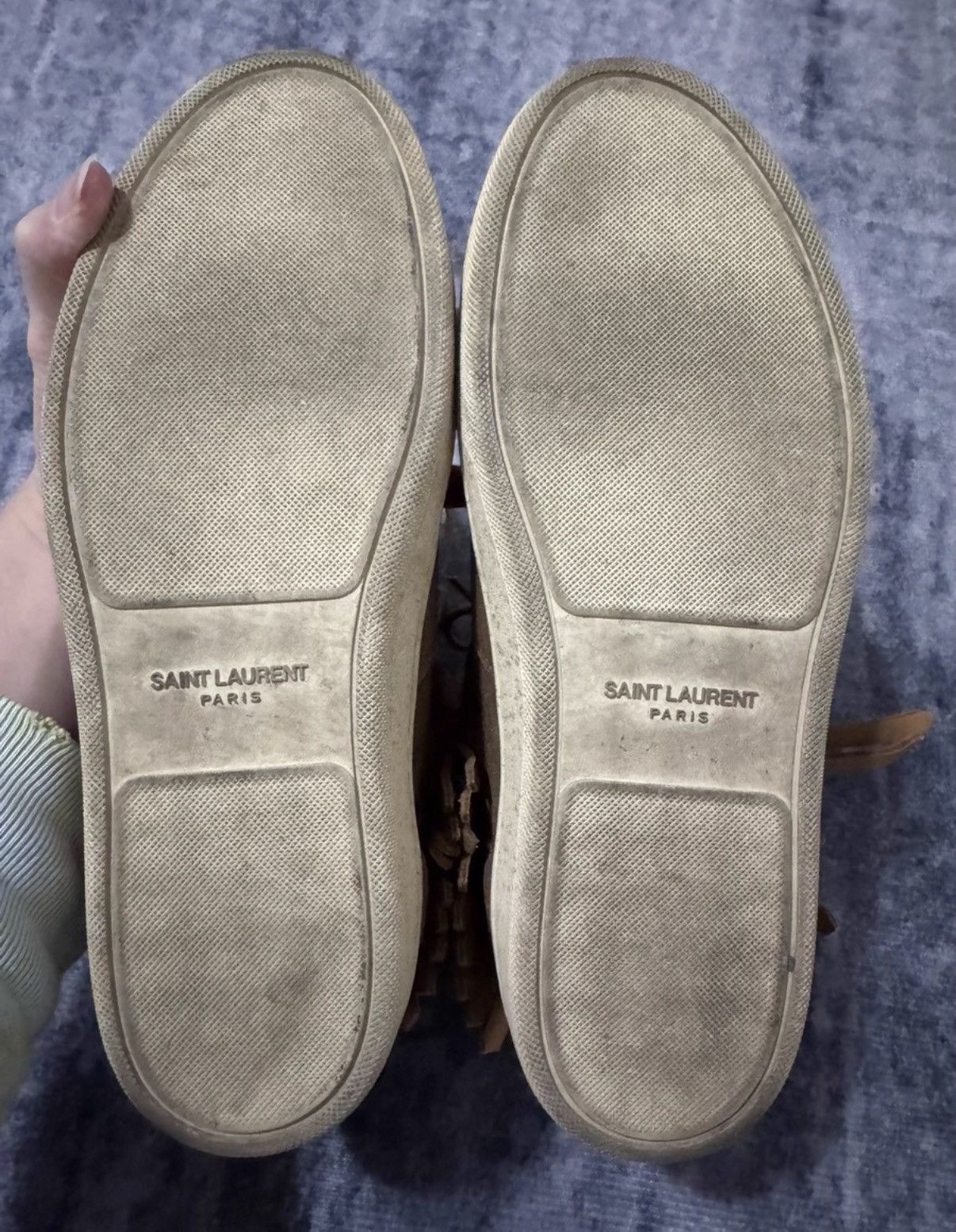 Saint Laurent Paris Saint Laurent (SLP) 15SS High-Top Suede Fringe Sneakers Size US 7 / EU 40 - 5 Thumbnail
