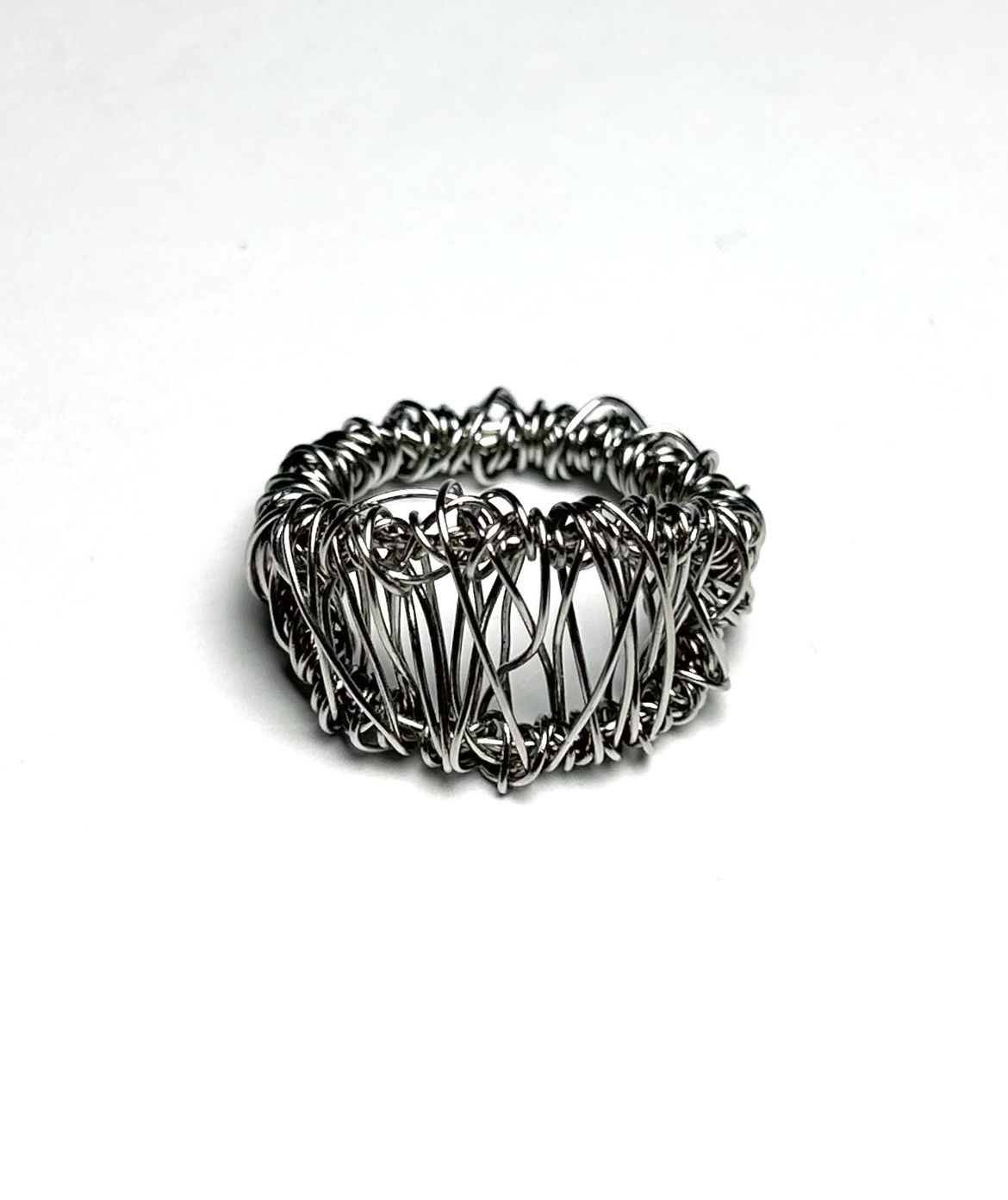 Seditionaries Raw Wire Ring — Sculptural Steel Form Size ONE SIZE - 2 Thumbnail