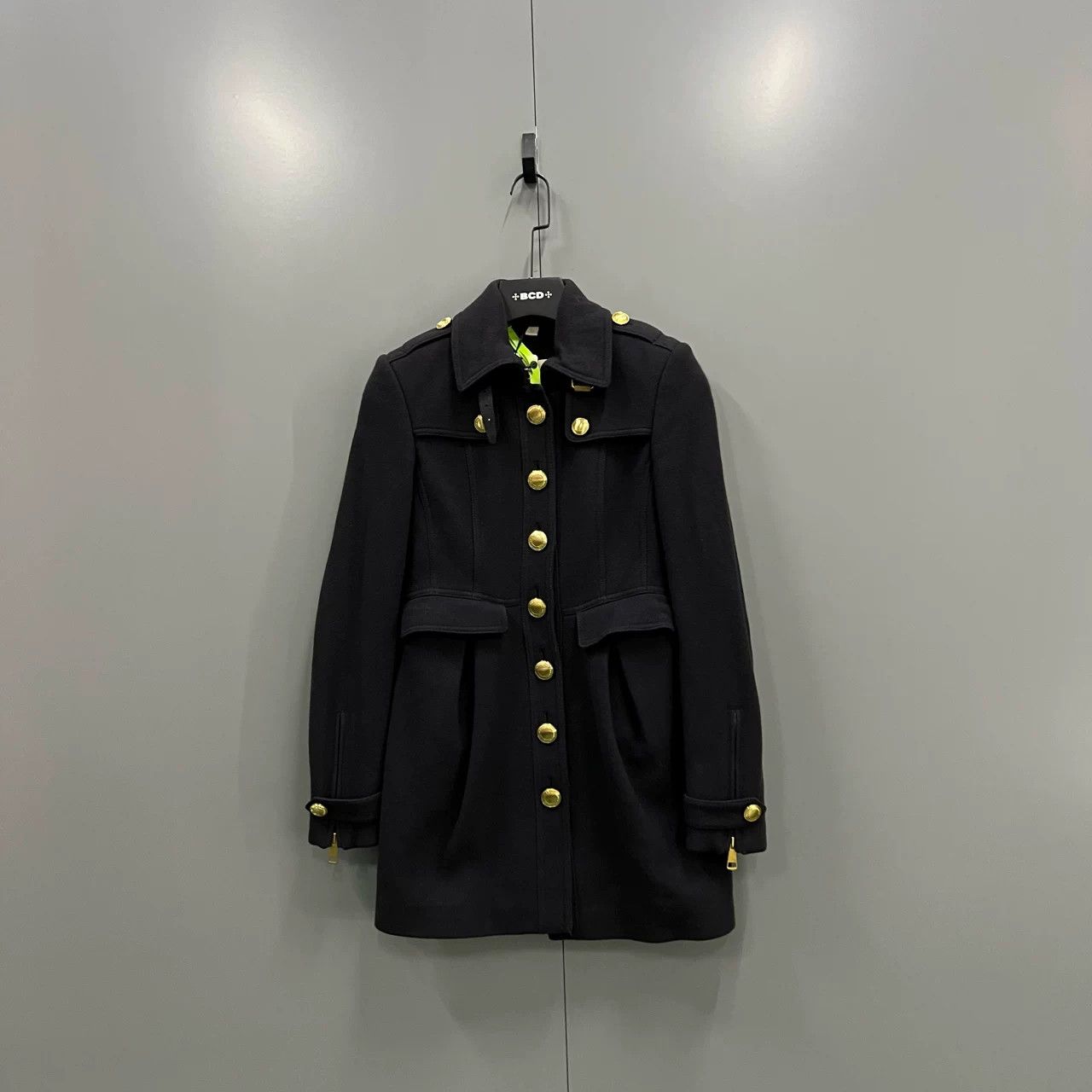 Burberry Burberry Navy Single-Breasted Coat Size US S / EU 44-46 / 1 - 1 Thumbnail