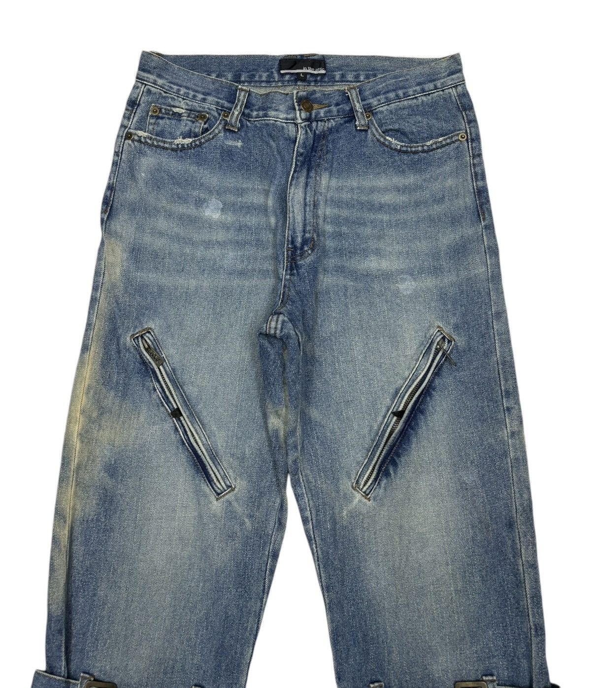 In The Attic SICK🔥IN THE ATTIC PUNK PARACHUTE BONDAGE JEANS Size US 30 / EU 46 - 10 Thumbnail