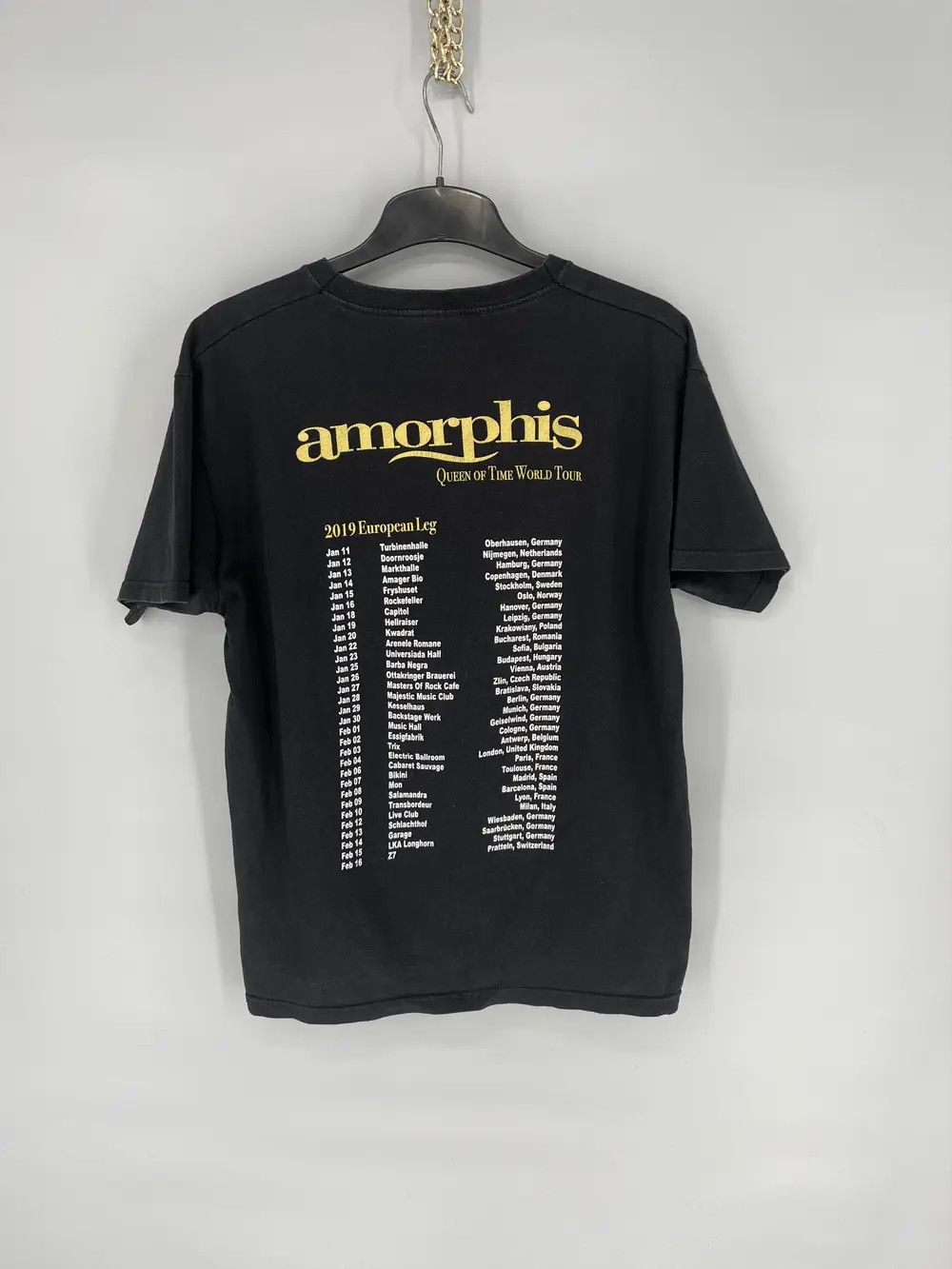 Vintage Vintage Amorphis Heavy Metal Finland Rock Band T Shirt Faded Size US M / EU 48-50 / 2 - 10 Thumbnail