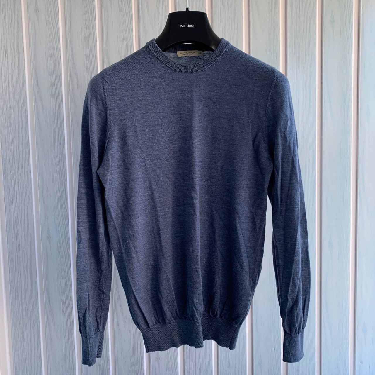 Suitsupply Suitsupply Merino Wool Blend Blue Knit Men Pullover Sweater Size US XS / EU 42 / 0 - 1 Thumbnail