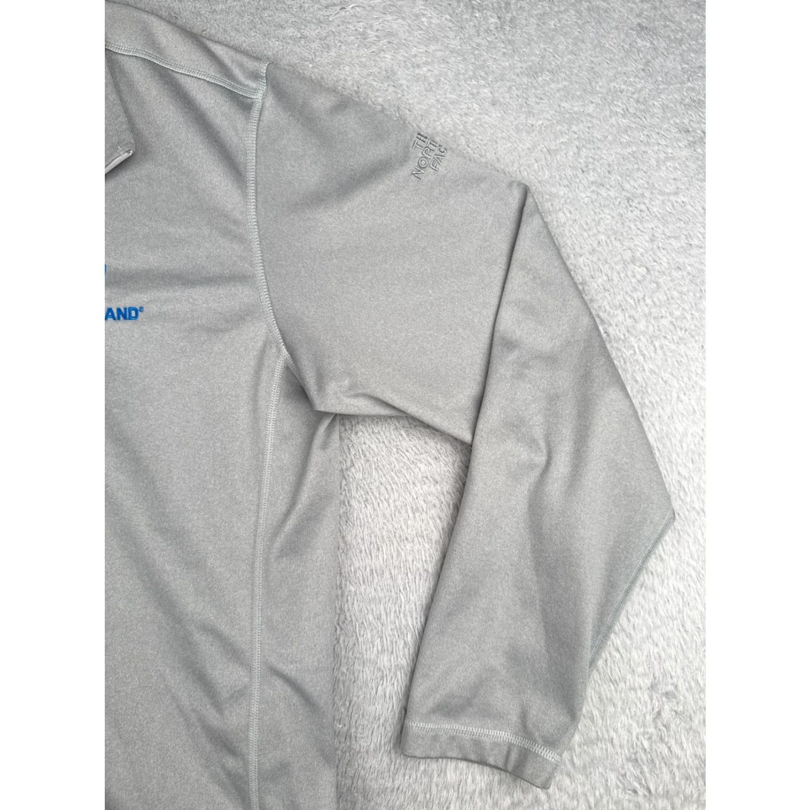 The North Face The North Face Men Sweatshirt Pullover 1/4 Zip Fleece Gray XL Mock Neck Cotton Blend Size US XL / EU 56 / 4 - 2 Thumbnail