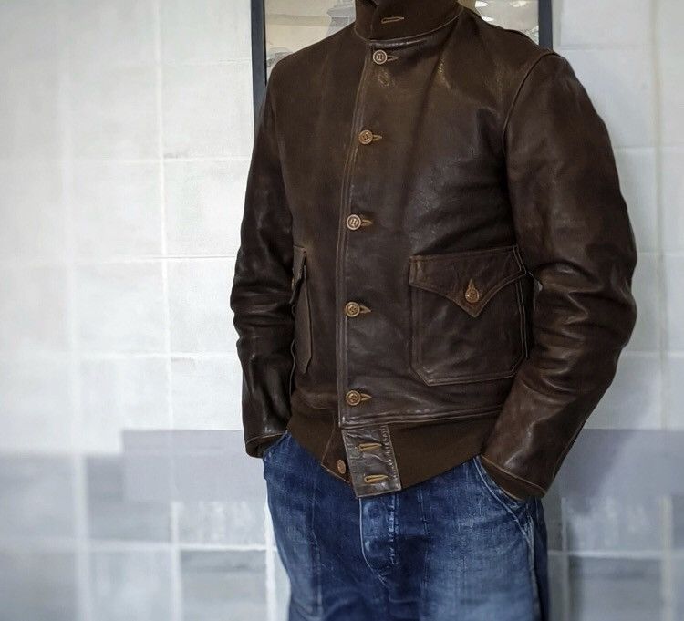 Freewheelers Freewheelers A1 Horse Leather Jacket 2410-Nextarrow Size US L / EU 52-54 / 3 - 4 Thumbnail