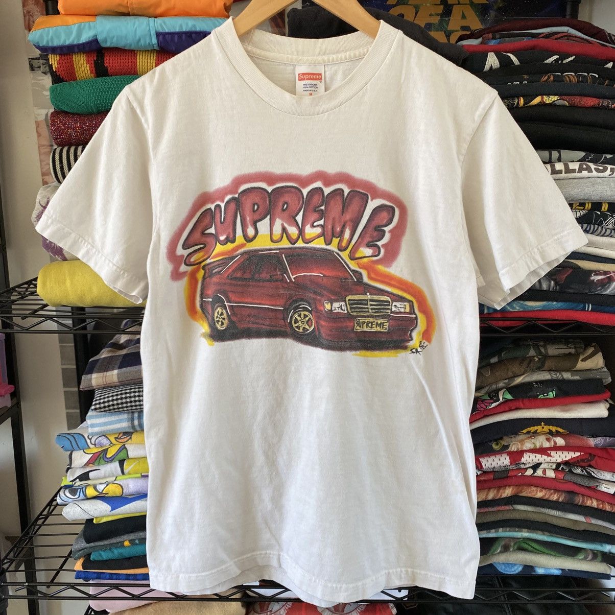 Supreme Supreme King Phade 190e Mercedes Benz T-Shirt White 2014 Size US M / EU 48-50 / 2 - 1 Thumbnail