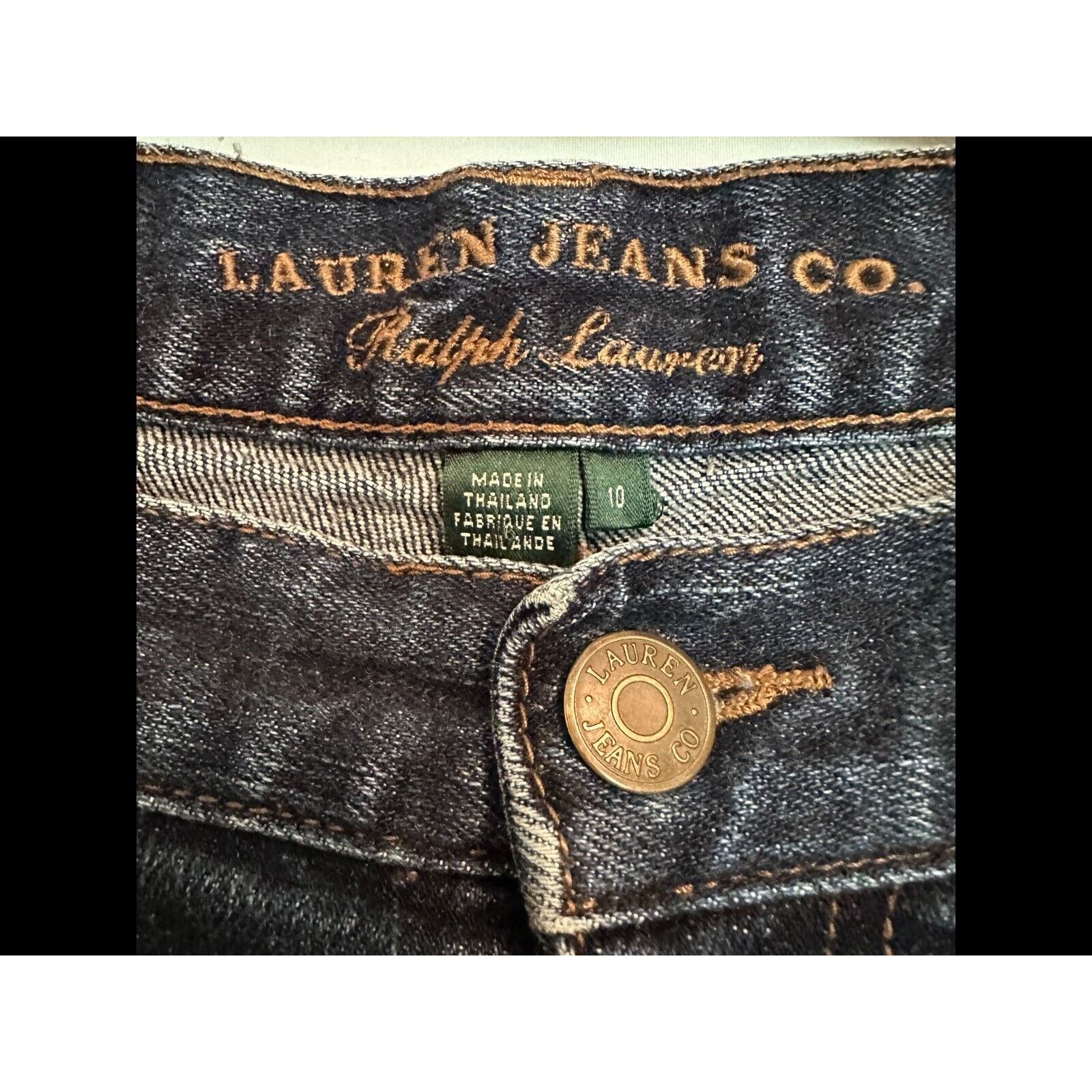 Ralph Lauren Lauren Jeans Co. Ralph Lauren/Polo Blue Jeans Sz 10 Bootcut Size 30" / US 8 / IT 44 - 8 Thumbnail