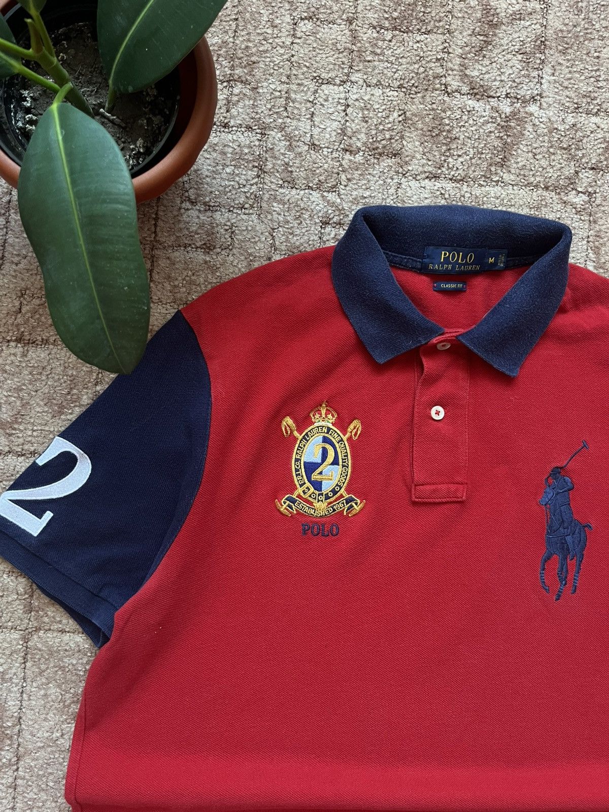 Polo Ralph Lauren Vintage Polo Ralph Lauren #2 Big Logo Ref Tee Chief Kief Size US M / EU 48-50 / 2 - 2 Thumbnail