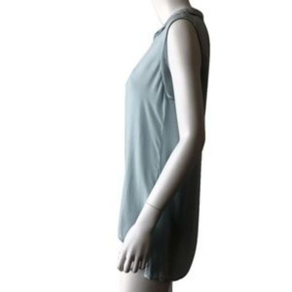 Anthropologie Cloth & Stone Baby Blue Sleeveless Open Back Top Size S / US 4 / IT 40 - 2 Thumbnail