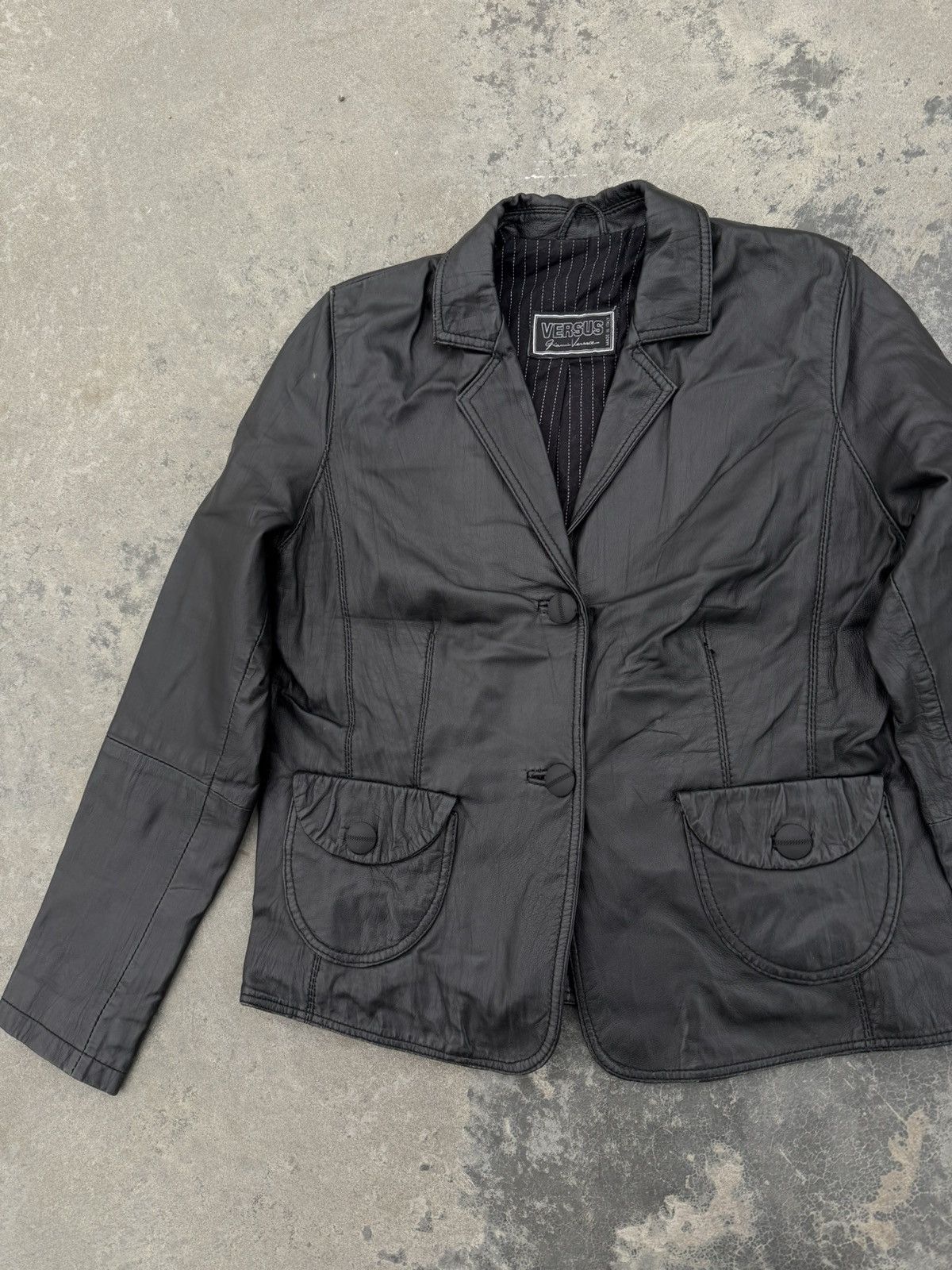 Versus Versace Versus Versace Real Leather Old many Y2k Jacket Size M / US 6-8 / IT 42-44 - 10 Thumbnail