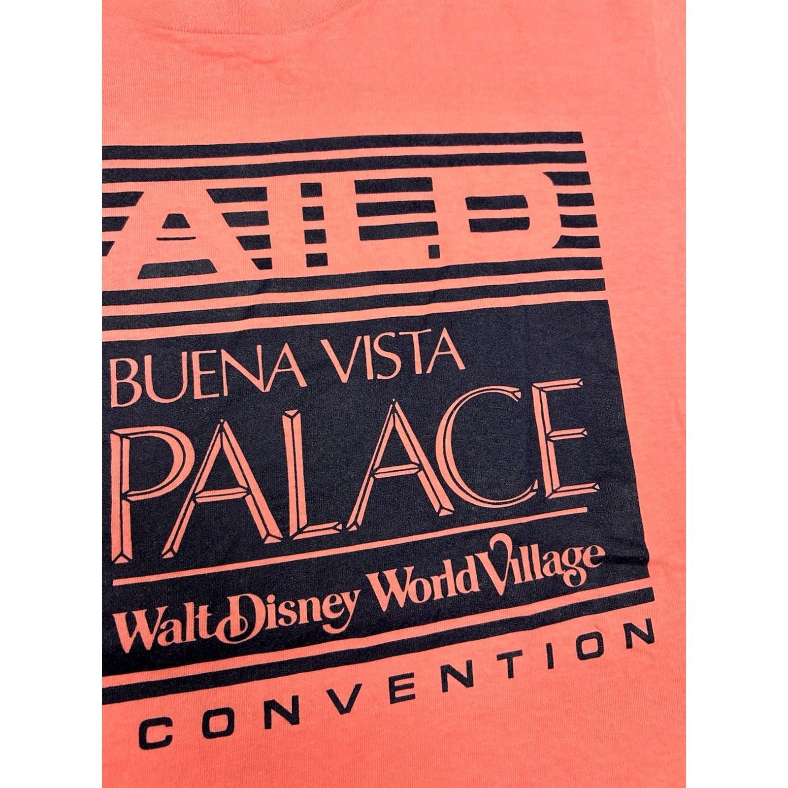Disney VINTAGE Disney 1991 Convention Walt Disney World Village Buena Vista Palace Naild Large T-Shirt Unisex Adults Small? Size US L / EU 52-54 / 3 - 4 Thumbnail