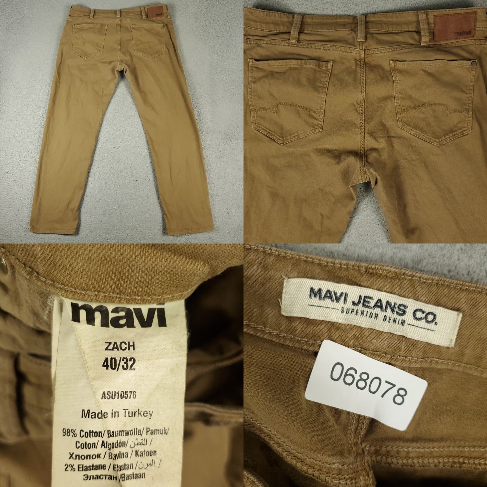 Vintage Mavi Jeans Mens Jeans Brown 40x32 Straight Leg 5-Pocket Denim Regular Fit Vintage: No Size US 40 / EU 56 - 8 Thumbnail