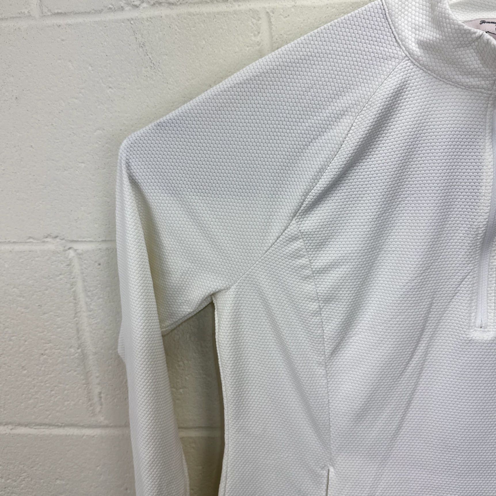 Tommy Bahama Tommy Bahama Golf Sweater Women L White 1/4 Zip L/S Pullover Thumbholes Pockets Sport Activewear Casual Size L / US 10 / IT 46 - 4 Thumbnail