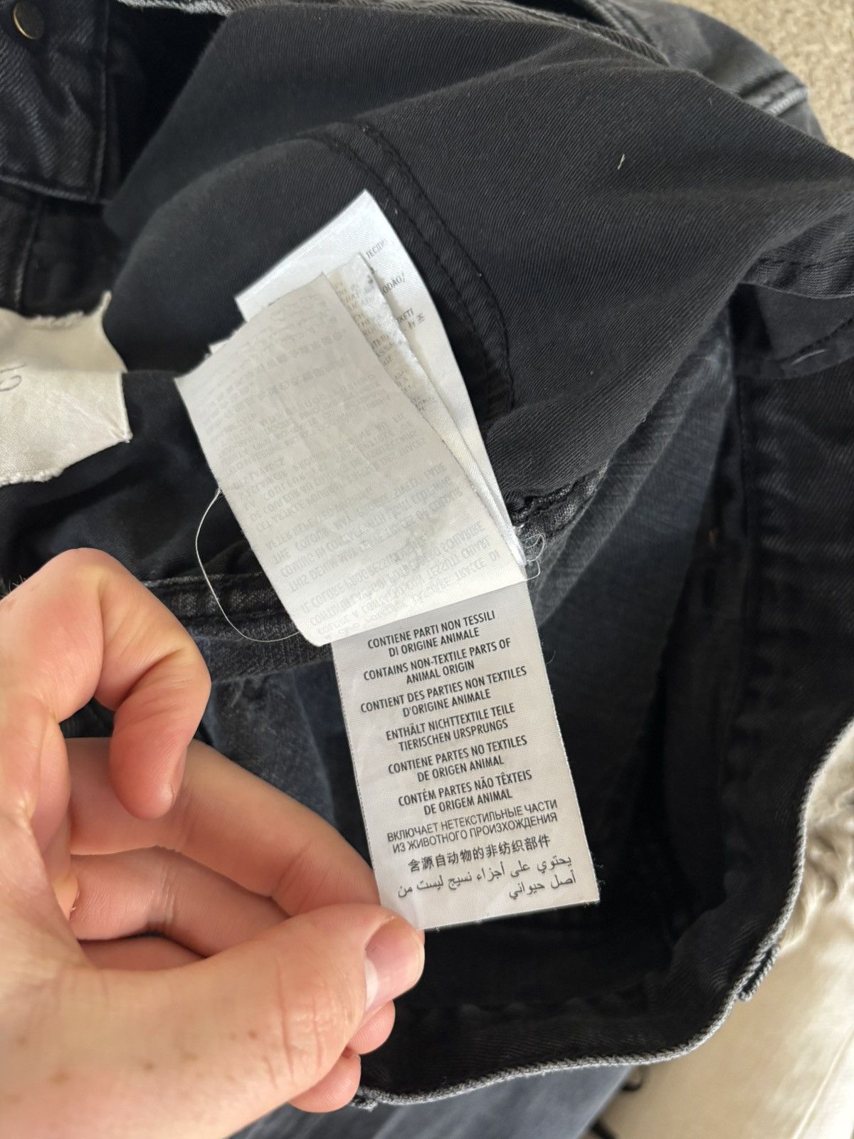 Gucci Washed Black Web Cuff Skinny Denim Size US 31 - 8 Thumbnail