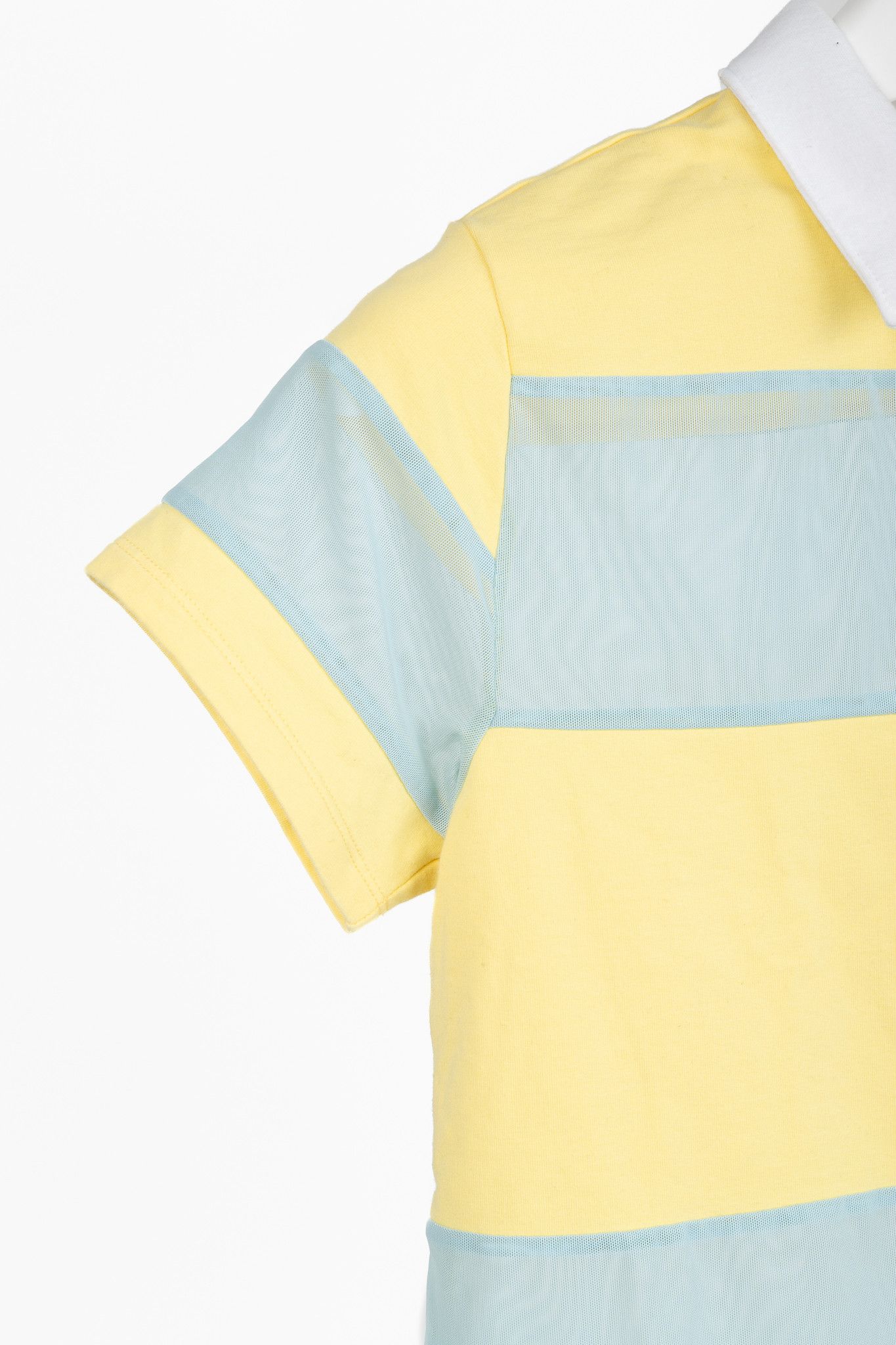 Staud STAUD x New Balance Sunshine Cotton & Mesh Striped Polo Size S / US 4 / IT 40 - 5 Thumbnail