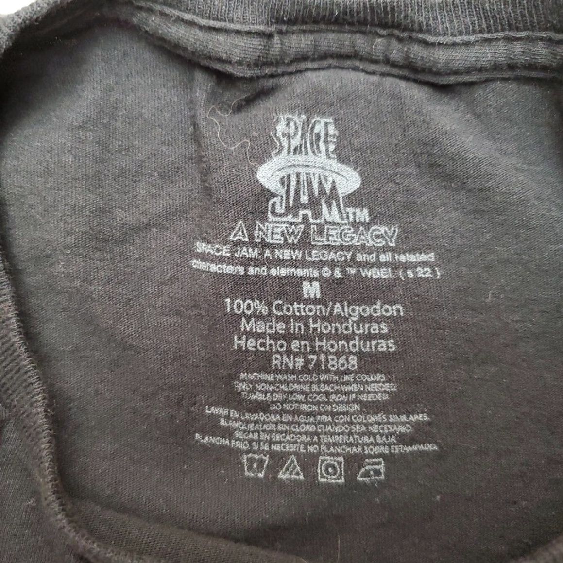 Vintage Space Jam Shirt Mens M Black Tune Squad Looney Tunes Bugs Bunny Taz Sylvester Daffy Duck Crew Neck Short Sleeve Vintage Retro Graphic Print Size US M / EU 48-50 / 2 - 3 Thumbnail
