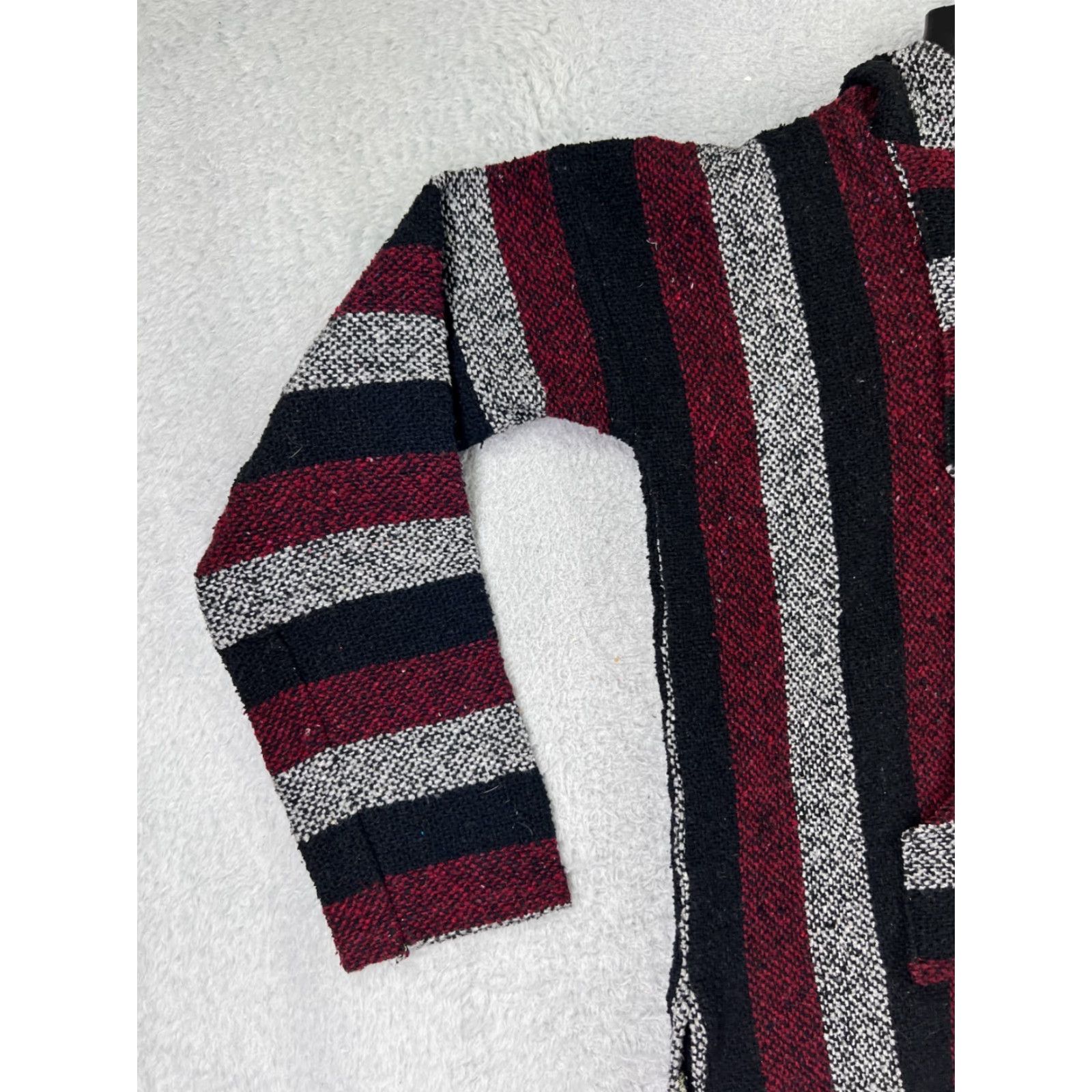 Vintage Micke Baja Hoodie Men M Red Black Drug Rug Pocket Hoodie Mens - Note: Ensure only words from original title; avoid adding extra punctuation. Size US M / EU 48-50 / 2 - 5 Thumbnail