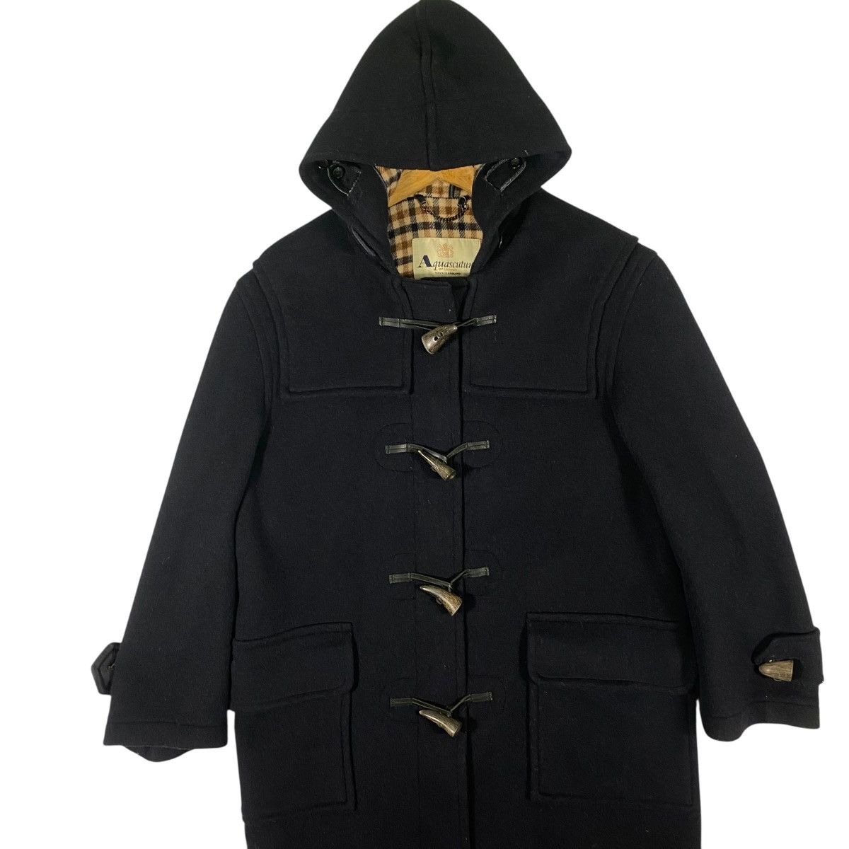 Aquascutum Vintage Aquascutum Of London Hoodie Wool Toggle Button Size US M / EU 48-50 / 2 - 5 Thumbnail