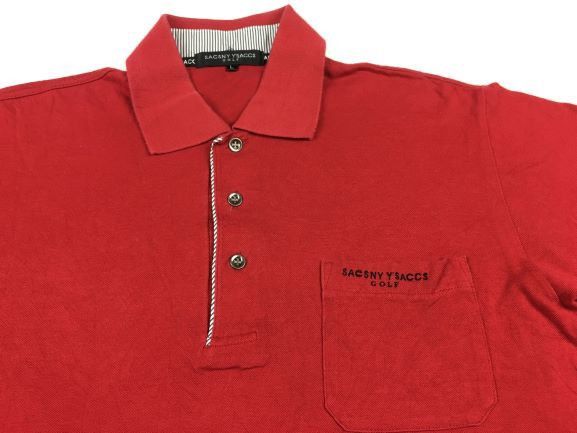 Japanese Brand Saccsny Y’saccs Golf Yohji Yamamoto Single Pocket Polo Tee Size US L / EU 52-54 / 3 - 3 Thumbnail