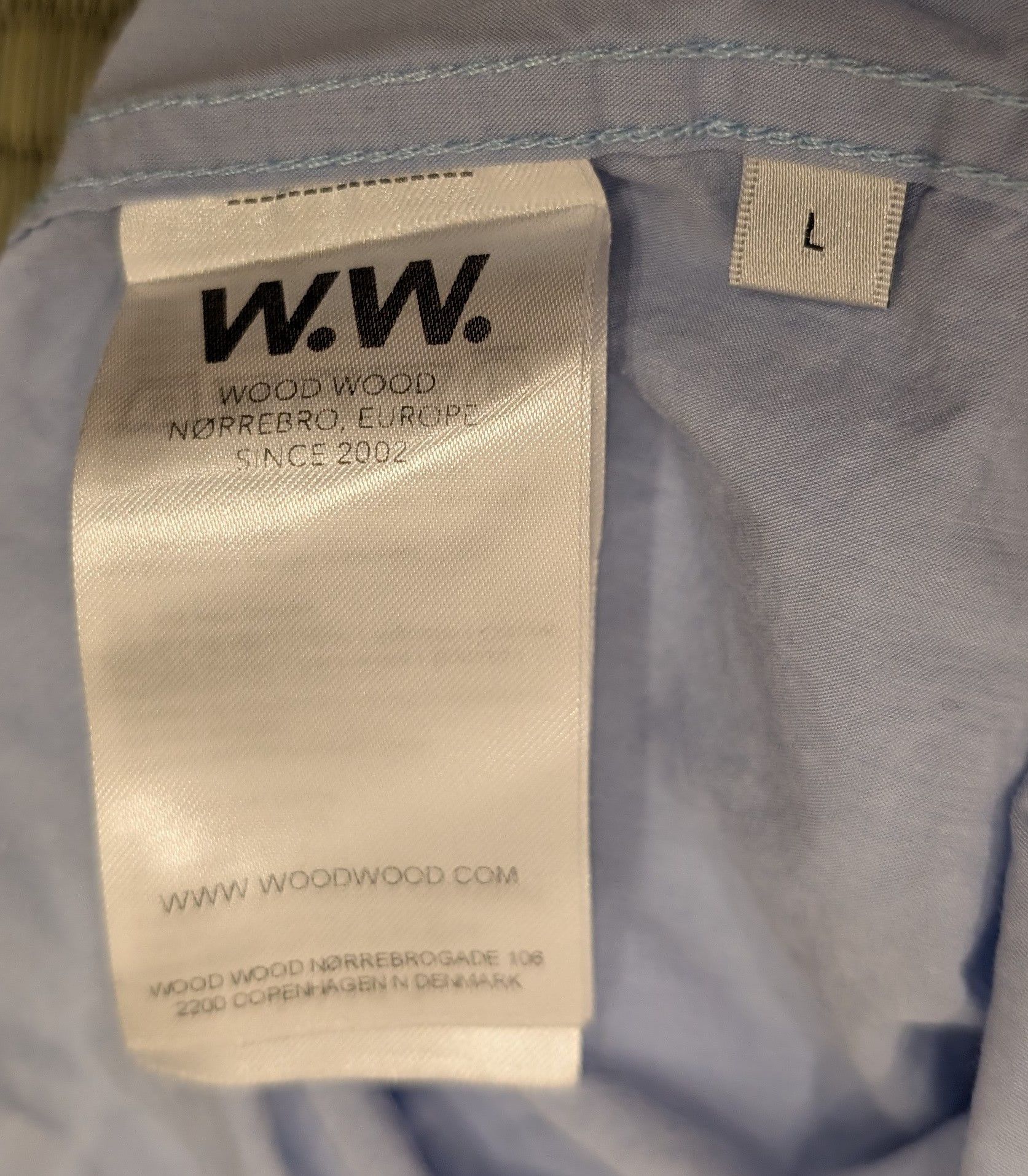 Wood Wood Double A by Wood Woodkay Shirt in Light Blue Size US L / EU 52-54 / 3 - 4 Thumbnail