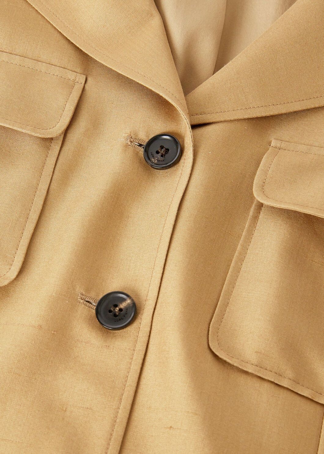 Loro Piana o1srvl11e0825 FAO5127 Matilde Jacket in Gold Size L / US 10 / IT 46 - 7 Thumbnail