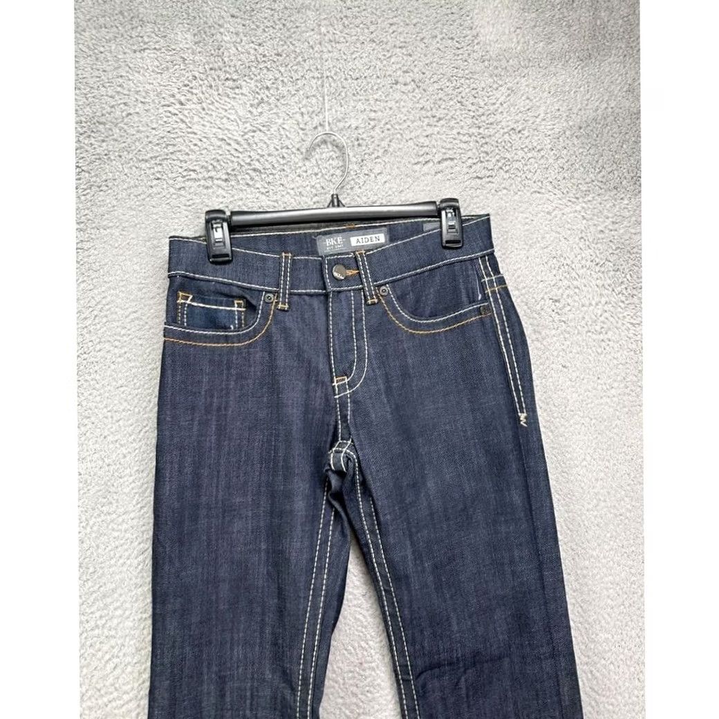 BKE BKE Jeans Bootcut Denim 30x32 Blue Dark Wash Stretch Pockets Men Regular 30x32 NEW Size US 27 - 3 Thumbnail