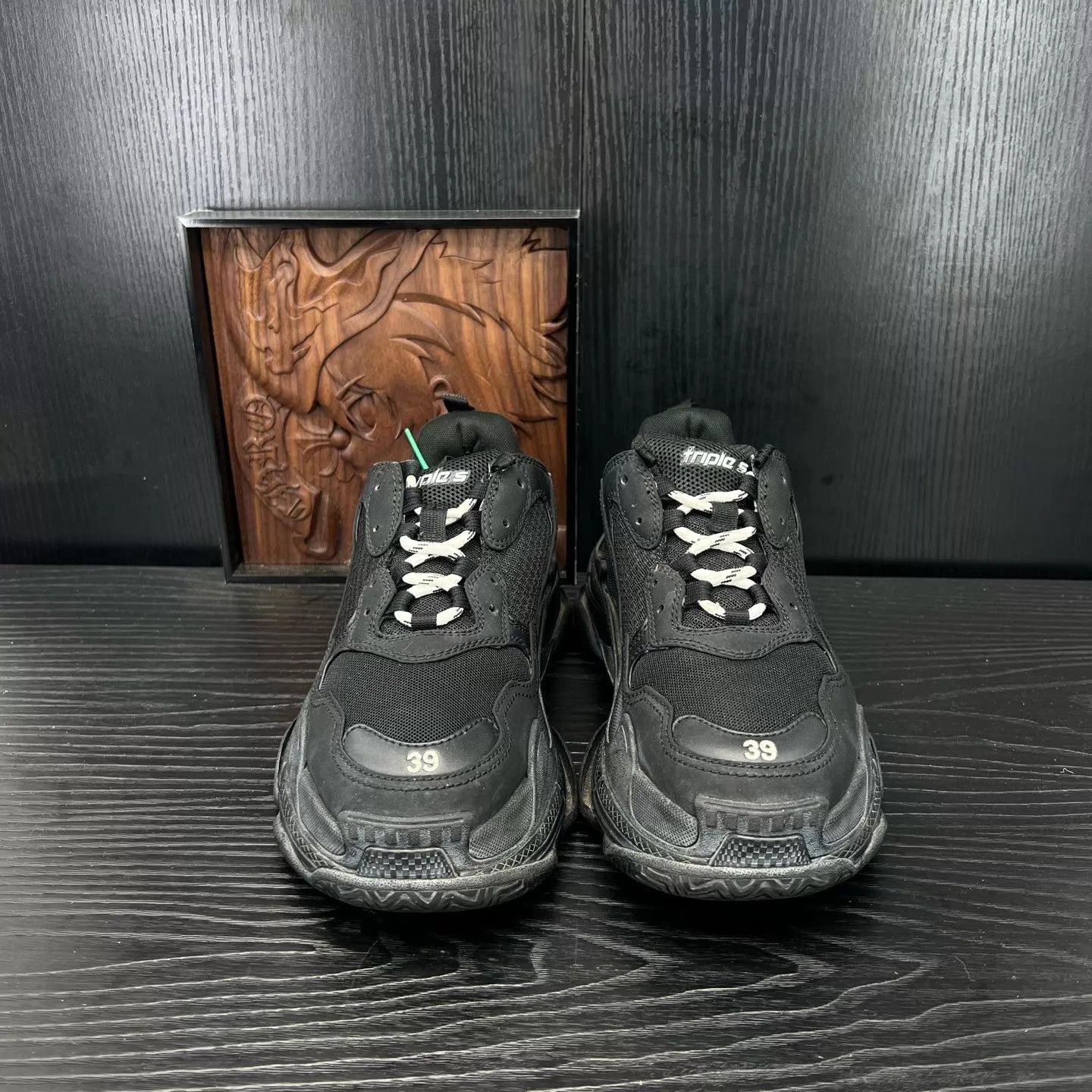 Balenciaga Balenciaga Triple S Black 39 Size US 6 / EU 39 - 4 Thumbnail