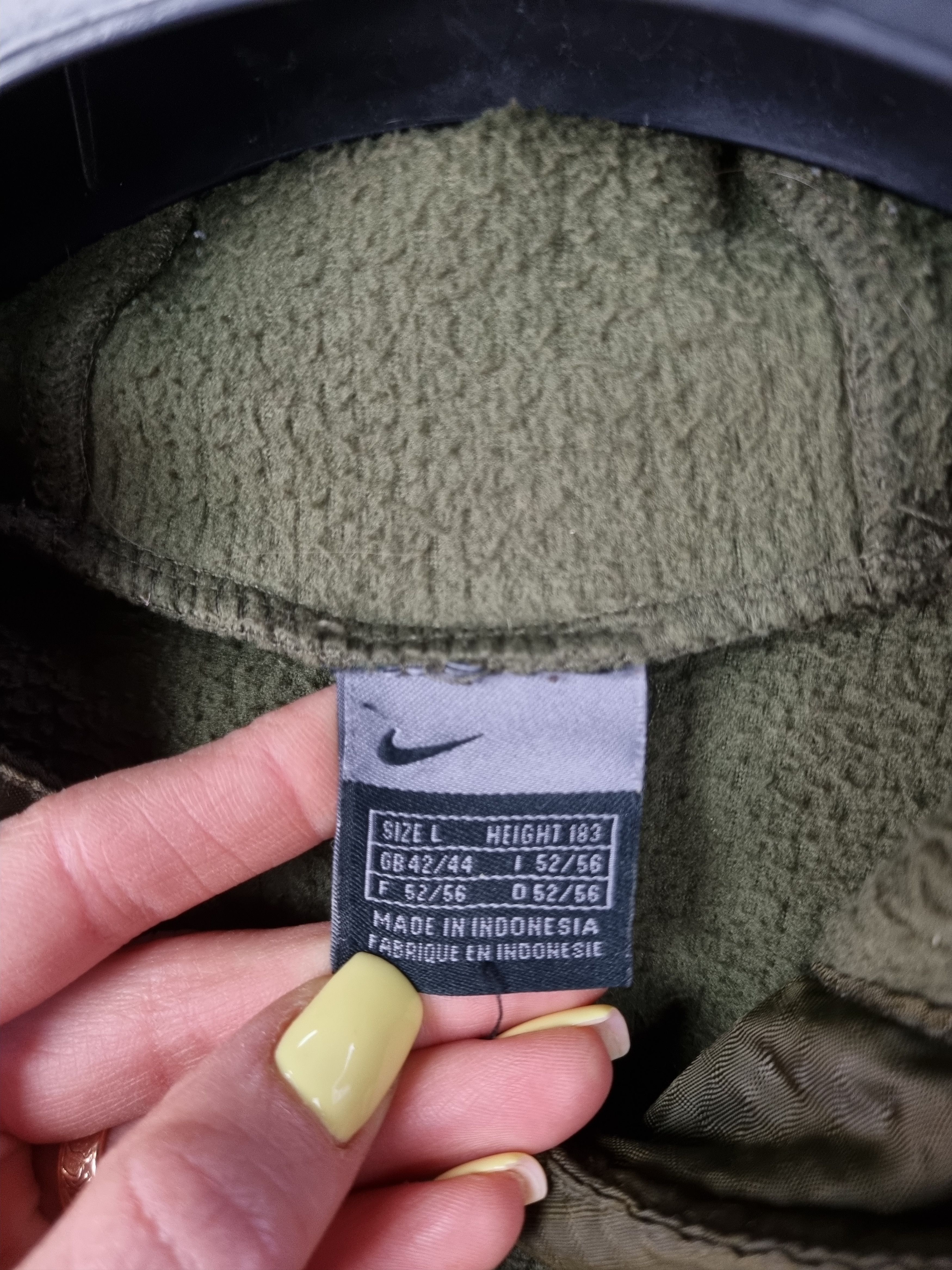 Nike × Vintage Vintage NIKE Small Swoosh Fleece Hoodie Travis Scott style Size US L / EU 52-54 / 3 - 19 Thumbnail