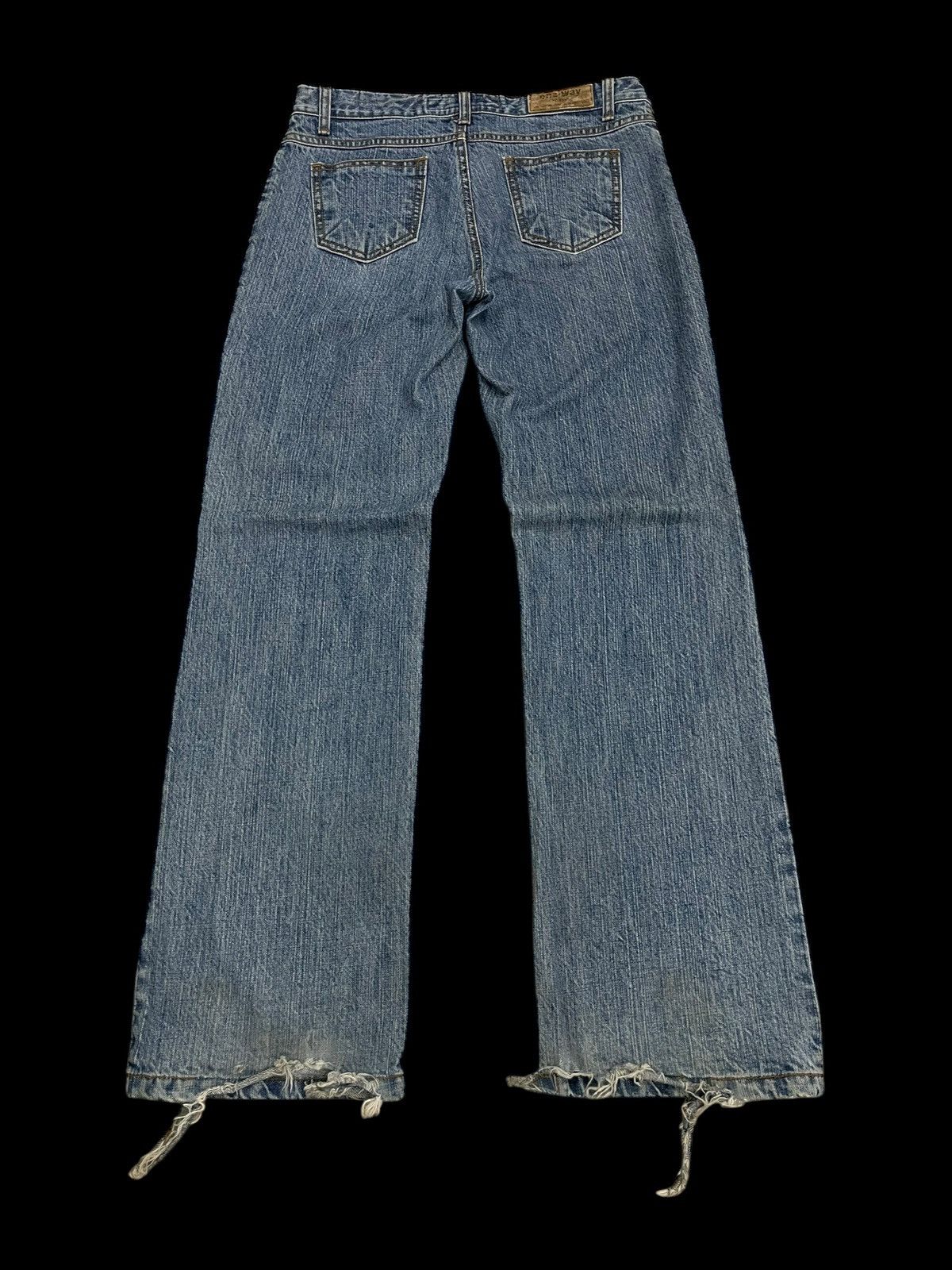 Other One Way Jeans Sexy & Delicious Girl Distressed Flare Size US 27 - 2 Thumbnail