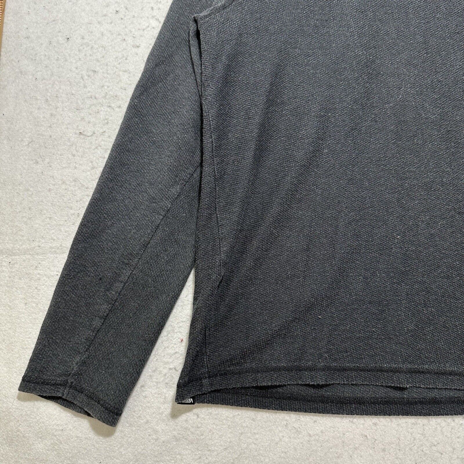 Vans Vans Small Pullover Hoodie Dark Gray Sweatshirt Waffle Knit Size US S / EU 44-46 / 1 - 6 Thumbnail