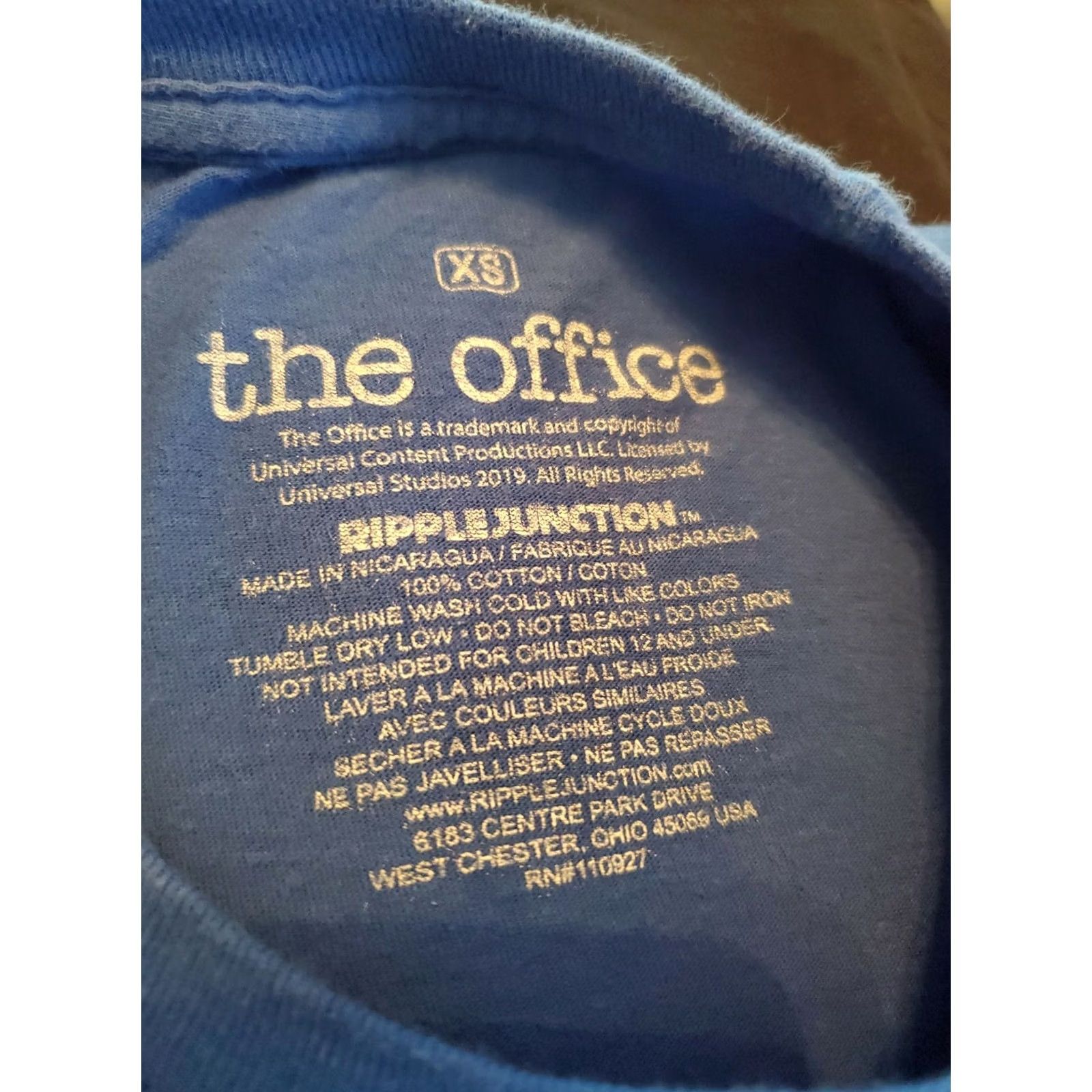 Vintage The Office Dunder Mifflin Paper Company Blue T-Shirt Size XS Men Size US XS / EU 42 / 0 - 2 Thumbnail