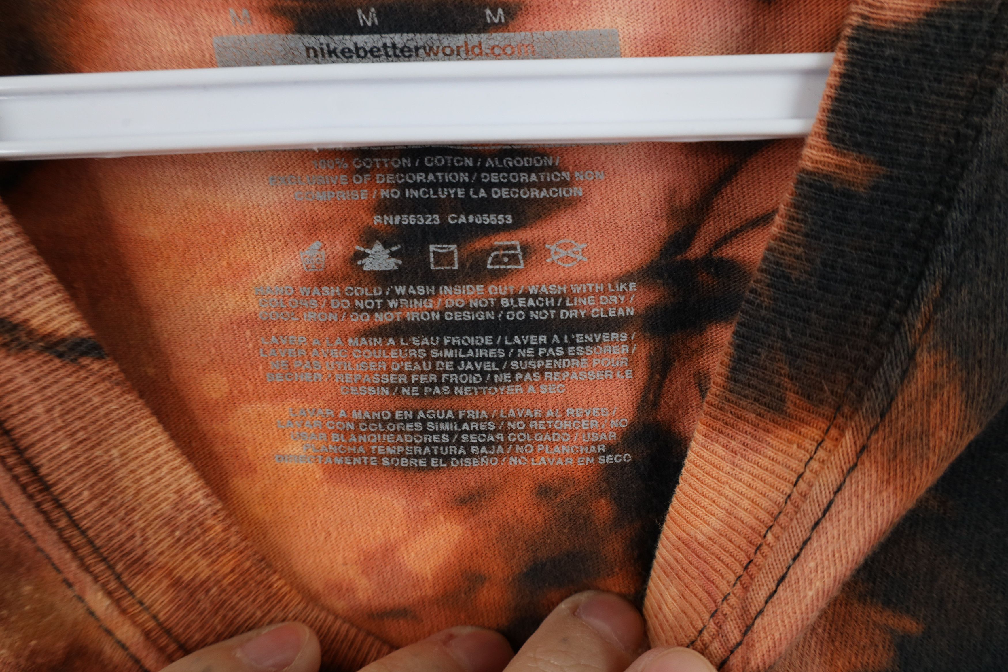Nike × Vintage Vintage Y2K Nike Acid Wash Lazy But Talented Swoosh T-Shirt Size US M / EU 48-50 / 2 - 7 Thumbnail