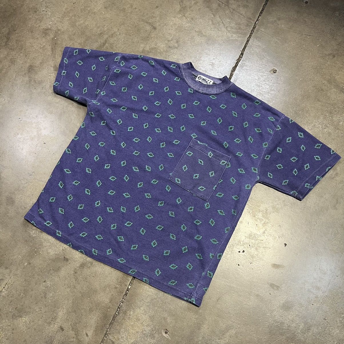 Vintage Vintage 80s 90s Surf T Shirt Pocket Tee Faded Boxy Oversized Size US L / EU 52-54 / 3 - 2 Thumbnail