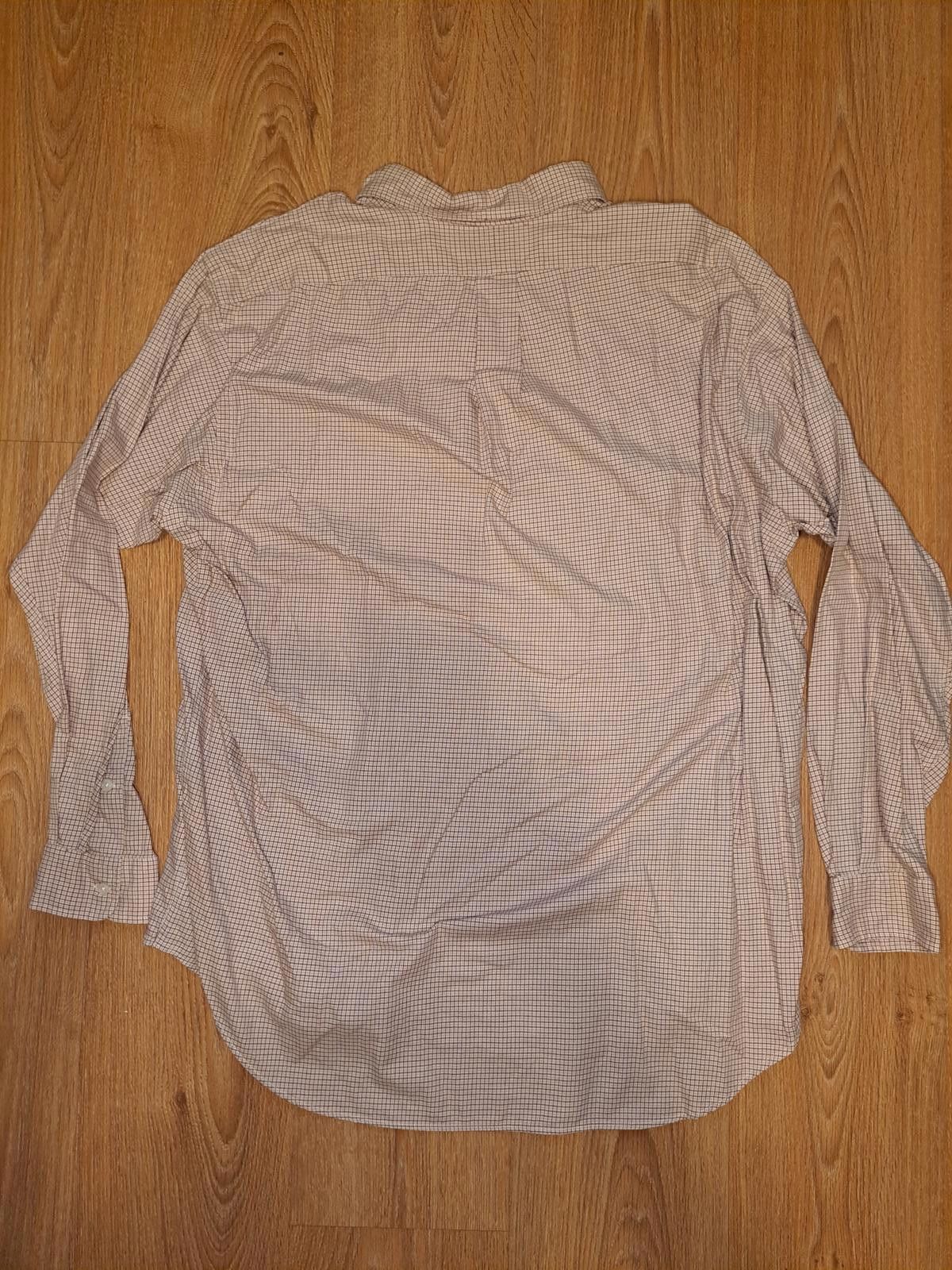 Polo Ralph Lauren Ralph Lauren Dress Shirt Mens Large Orange Houndstooth Check Size 42R - 5 Thumbnail