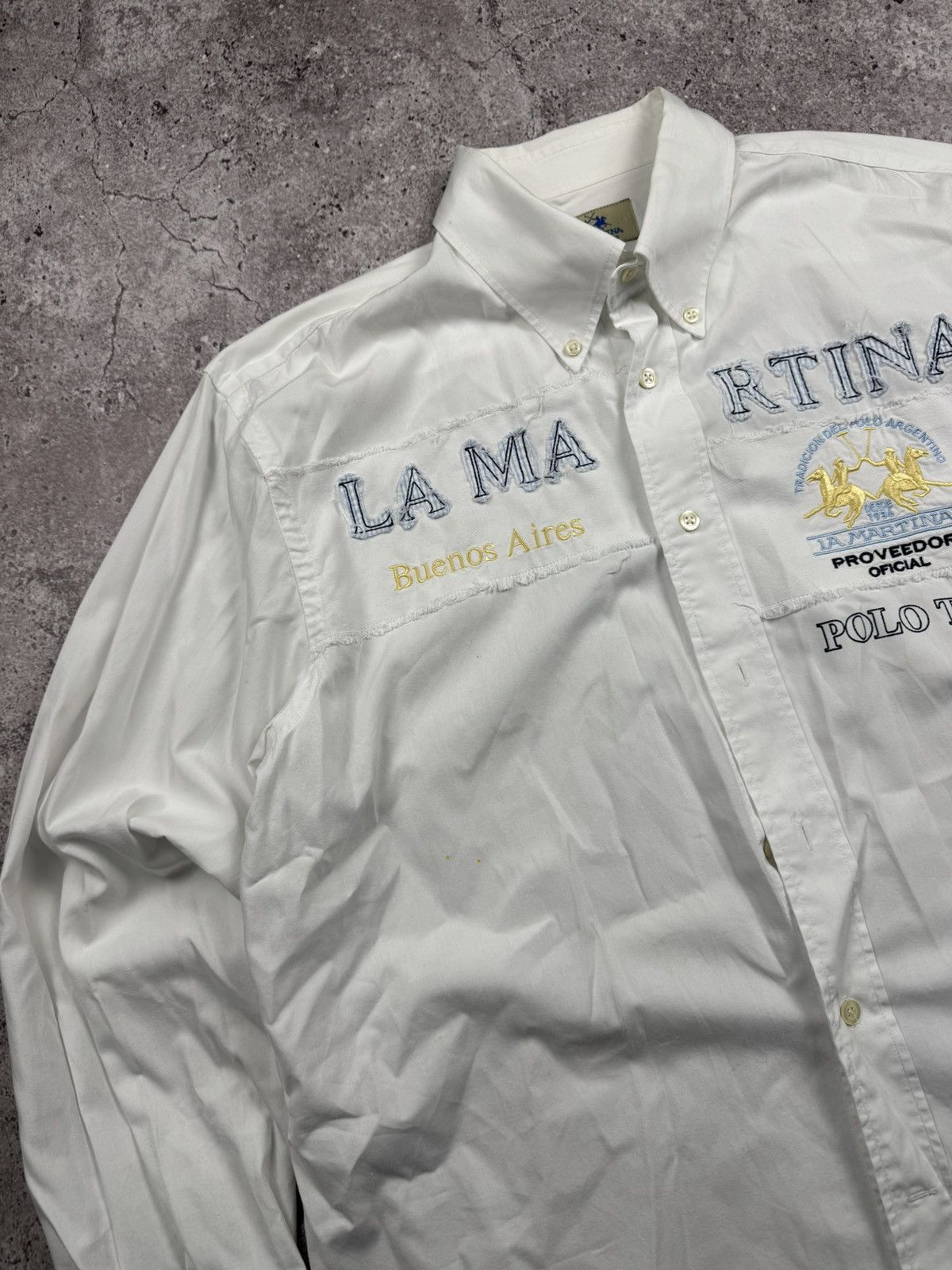 La Martina 🇦🇷 Vintage 90s La Martina Argentina shirt Y2K Rare retro Hype Size US XL / EU 56 / 4 - 6 Thumbnail