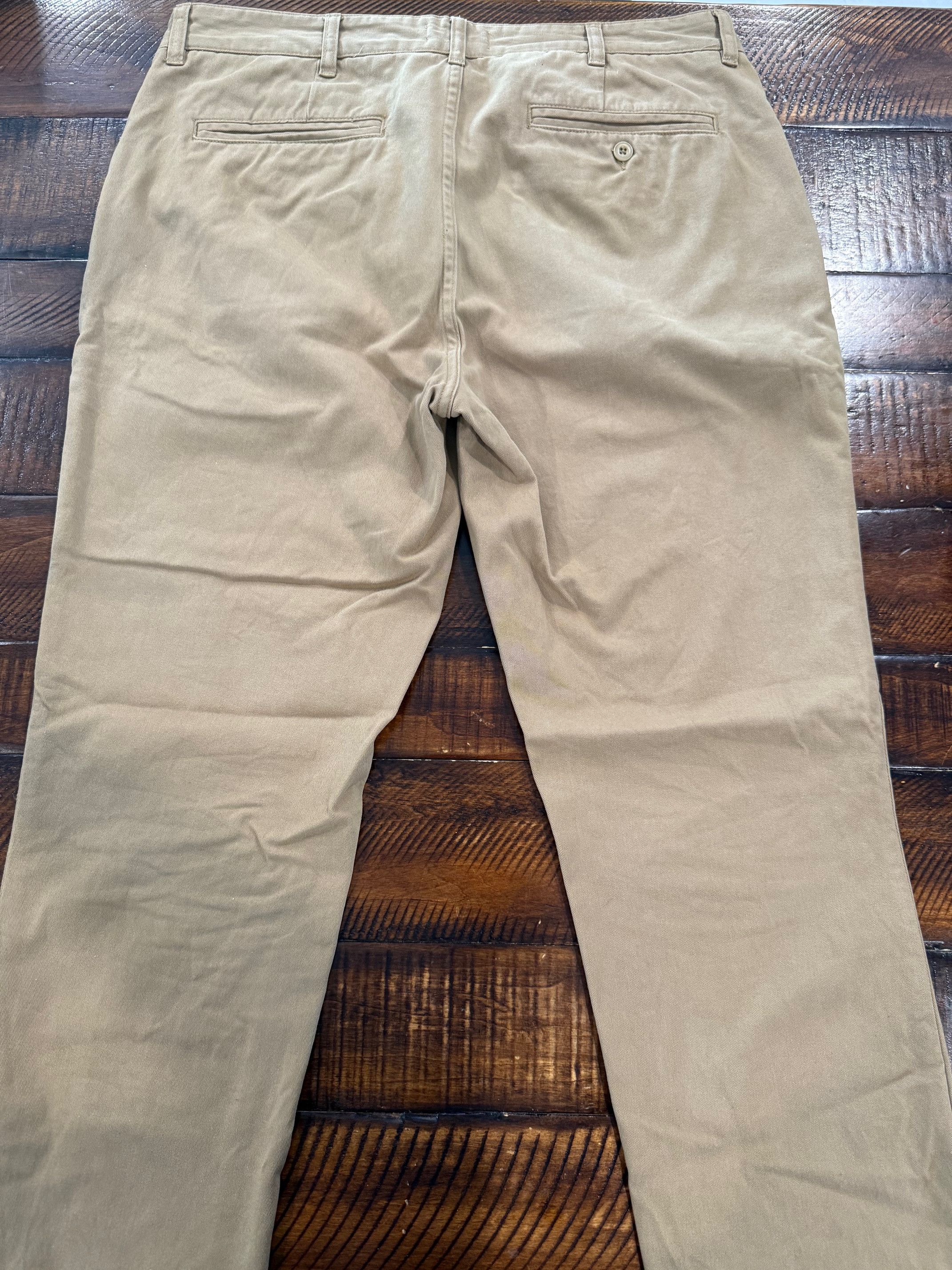Taylor Stitch Slim Foundation Pant in Organic Khaki Size US 35 - 3 Thumbnail