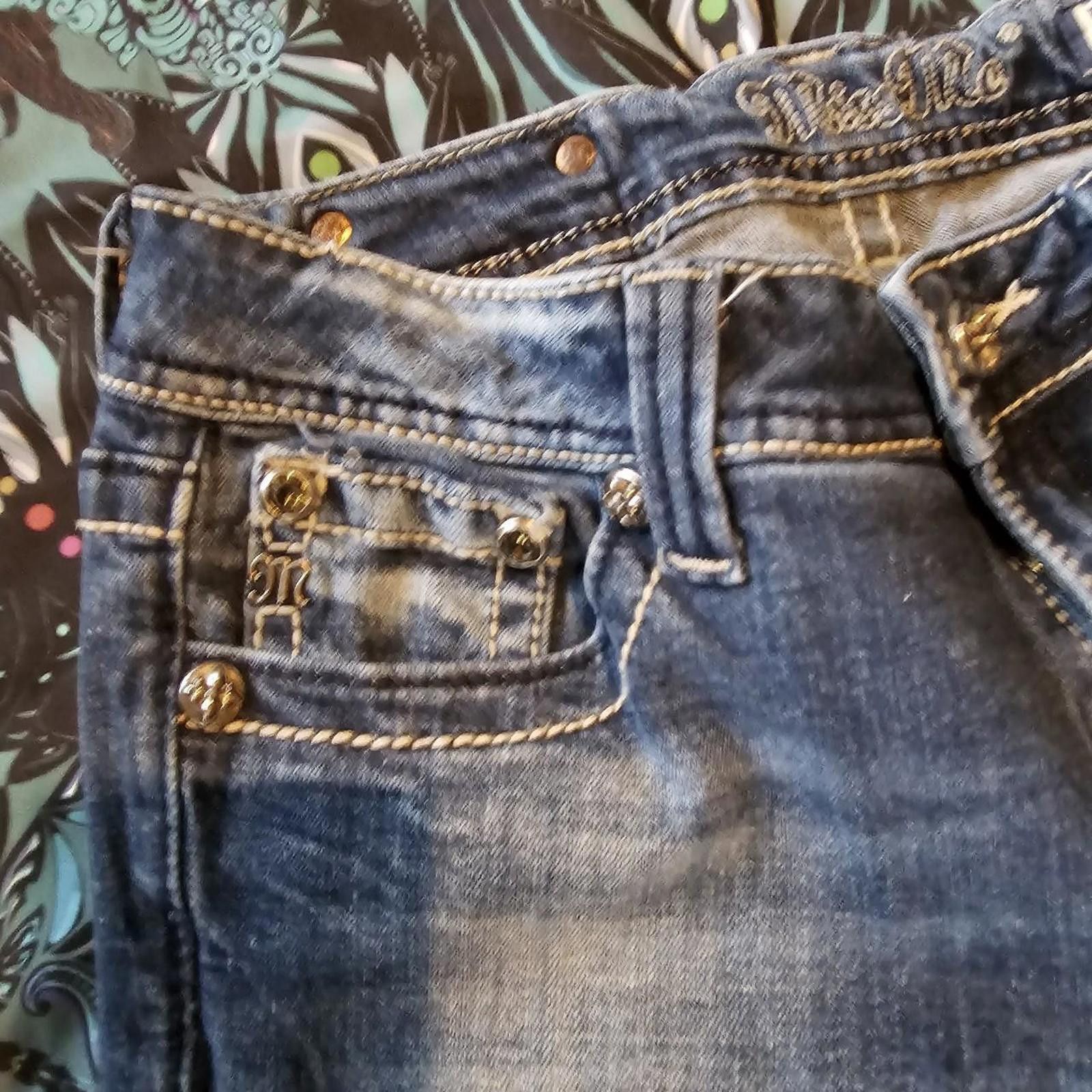 Designer Miss Me Women's Blue Jeans Size 29" - 6 Thumbnail