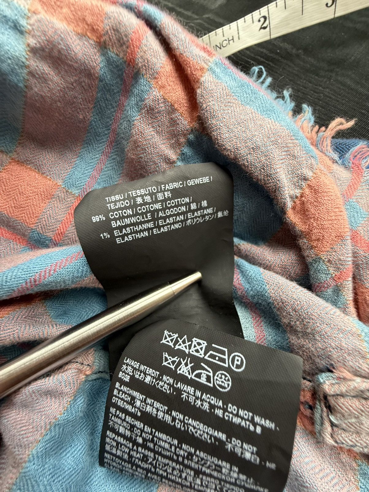 Hedi Slimane × Saint Laurent Paris SS16 Grail Saint Laurent Surf sound bleached flannel pink Size US L / EU 52-54 / 3 - 22 Thumbnail