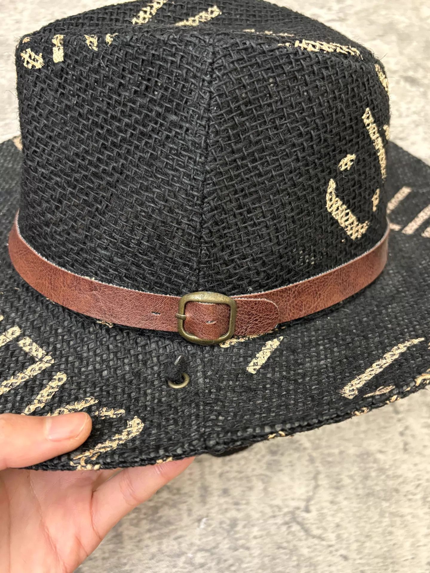 Other d.i.a gal Letter Print Fur Trim Woven Top Hat Size ONE SIZE - 9 Thumbnail