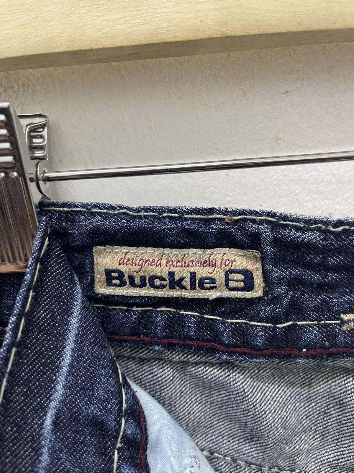 Mek Denim Rare Vintage MEK DENIM Affliction y2k Style Bootcut Flare Size US 31 - 15 Thumbnail