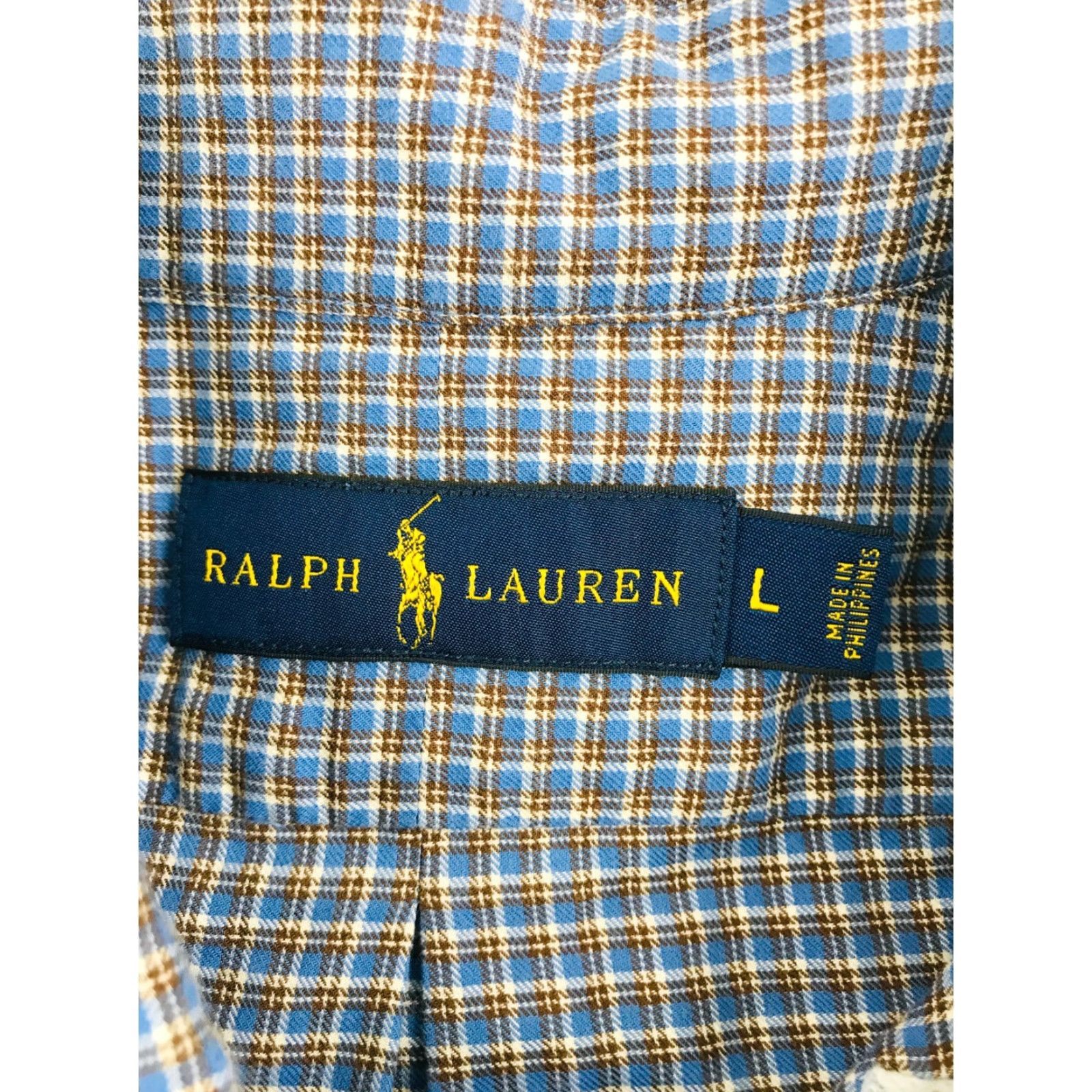 Ralph Lauren Ralph Lauren Shirt Men's Button Down Long Sleeve Check Plaid Logo Cotton Sz L Size US L / EU 52-54 / 3 - 5 Thumbnail