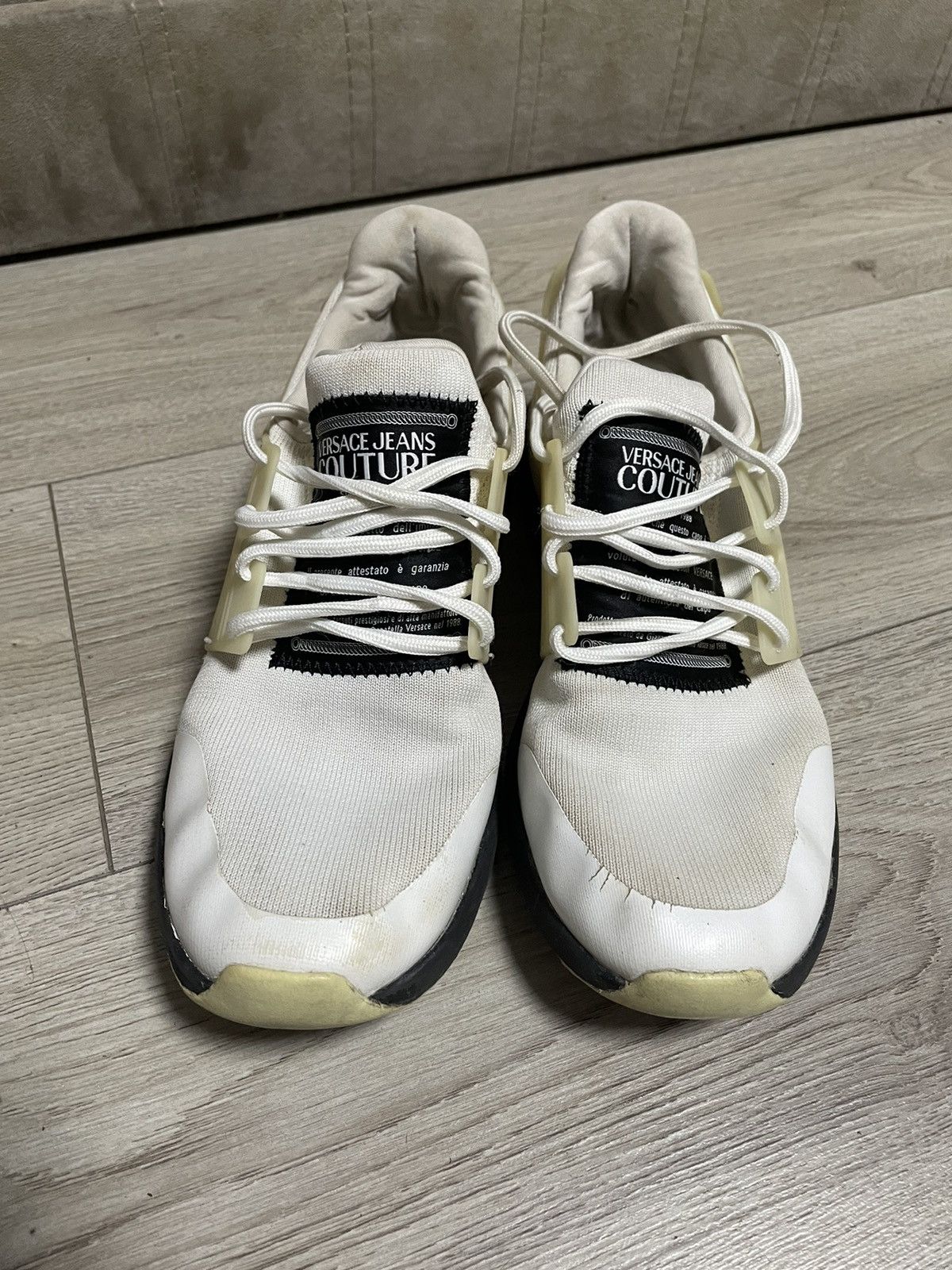 Versace Versace Jeans Couture White Sneakers Size 43 Vintage Size US 10 / EU 43 - 3 Thumbnail