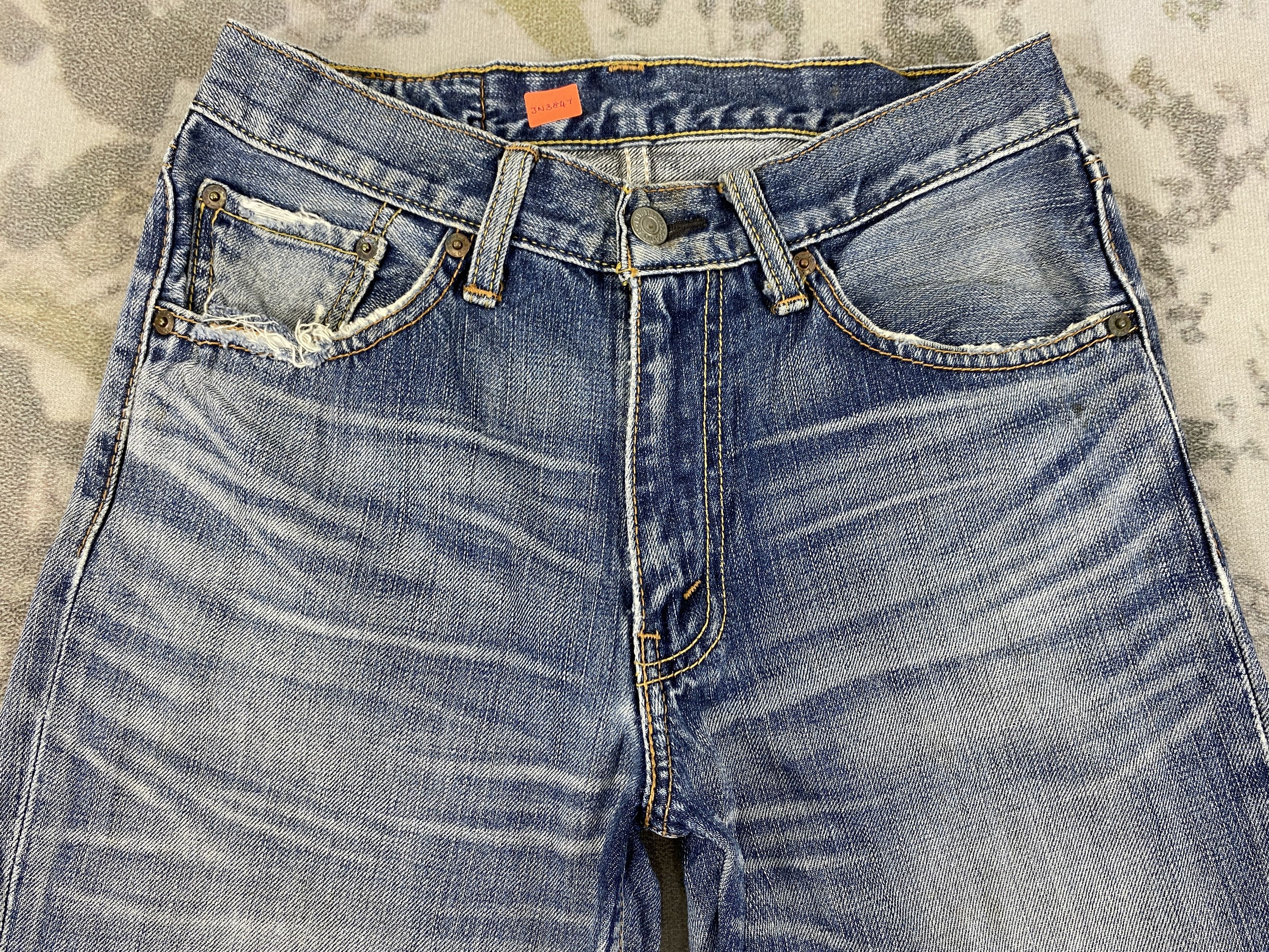 Levi's Distressed Blue Vintage Levi's 702 Jeans 29x32.5- JN3847 Size US 29 - 3 Thumbnail