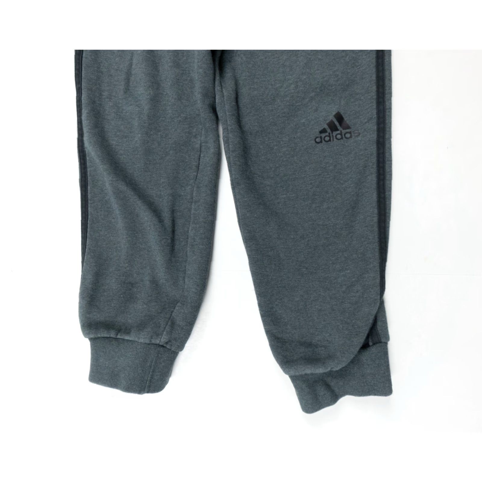 Adidas Adidas Sweatpants Adult Small Gray Activewear Casual 3 Stripes Size US 29 - 4 Thumbnail