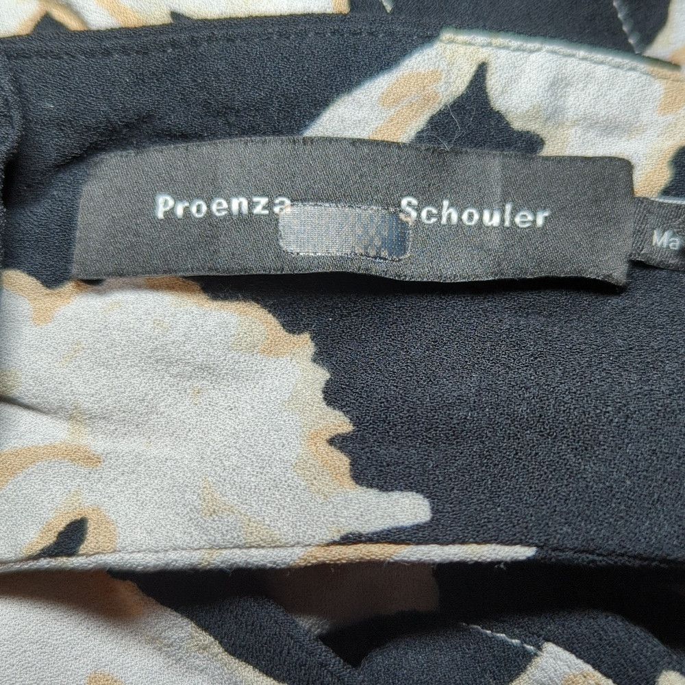 Proenza Schouler Proenza Schouler Cutout Wrap-effect Pleated Floral-print Ge Size M / US 6-8 / IT 42-44 - 5 Thumbnail