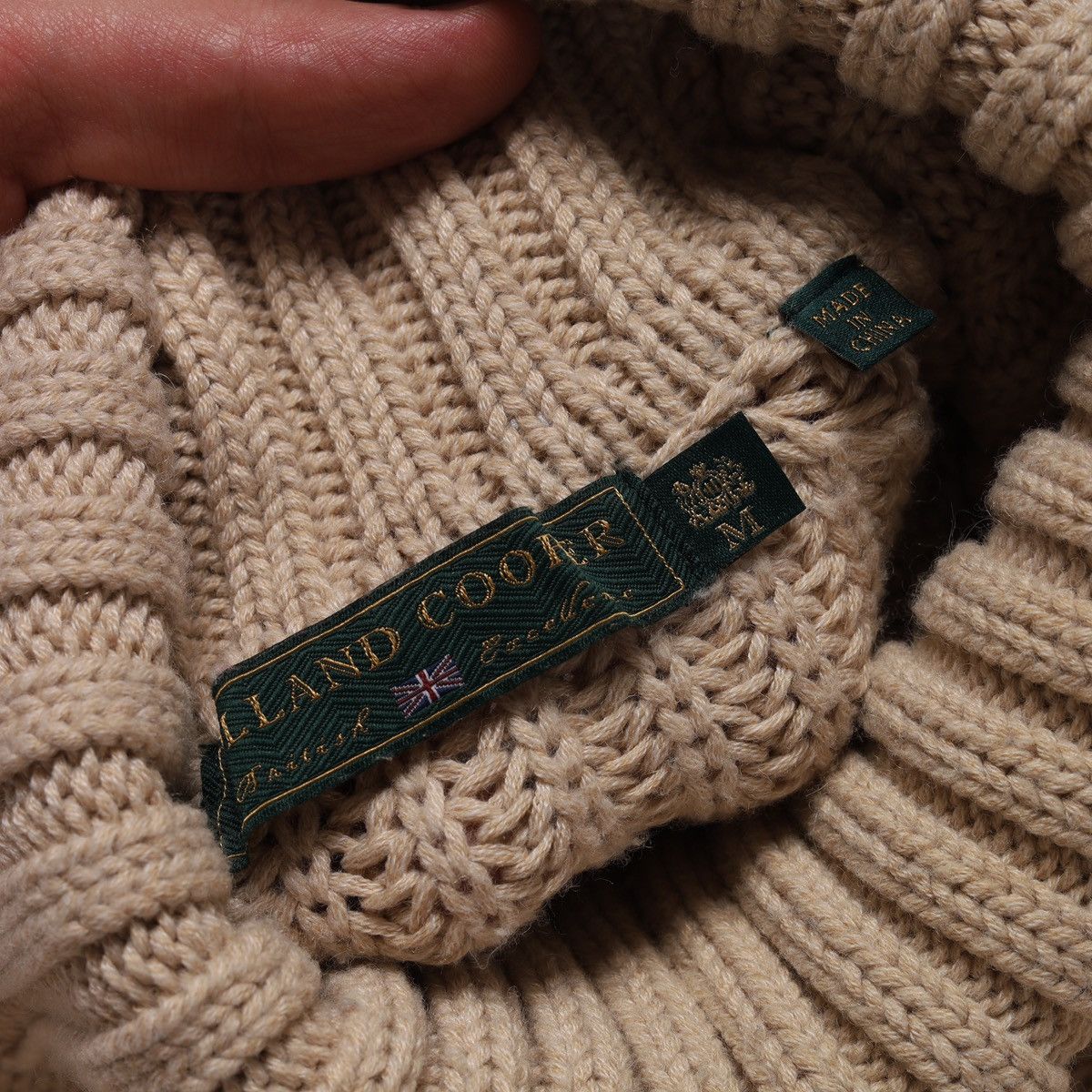 Other Holland Cooper Greenwich Cable Knit Jumper Sweater Beige Size M / US 6-8 / IT 42-44 - 11 Thumbnail