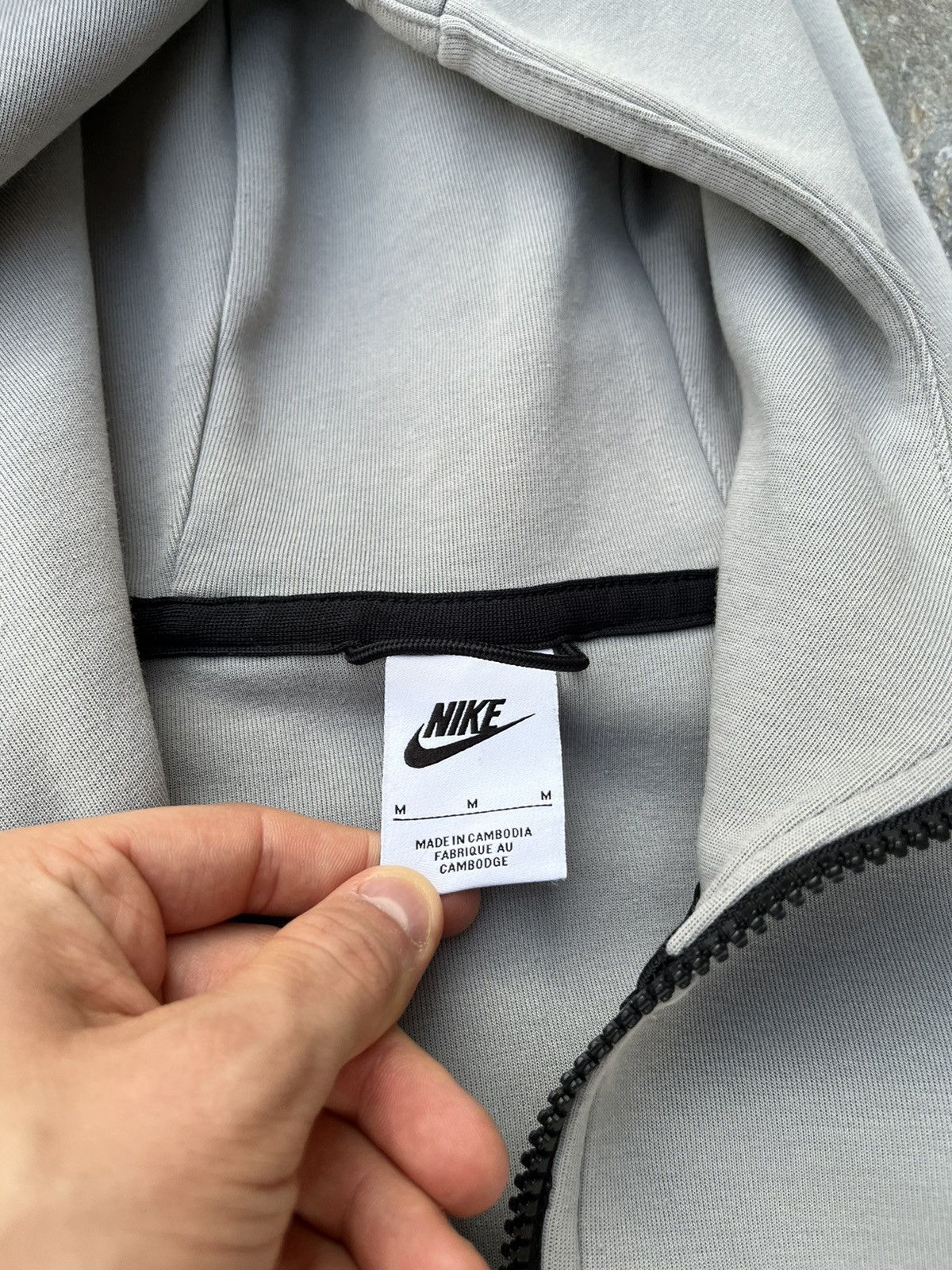 Nike rare Nike tech fleece light grey hype zip hoodie sweatshirt Size US M / EU 48-50 / 2 - 16 Thumbnail