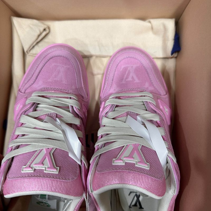 Louis Vuitton Louis Vuitton Pink Trainer Low-Top Sneakers - Size US 7 / EU 40 - 7 Thumbnail