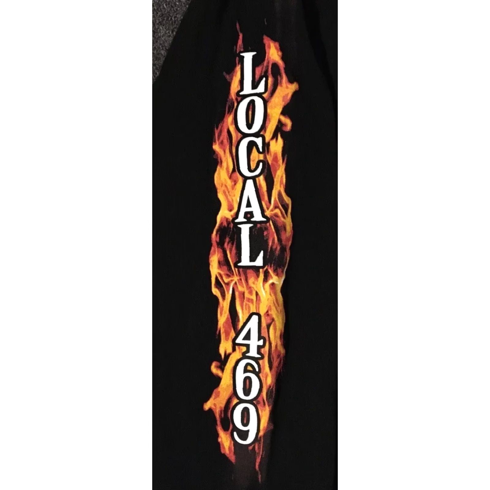 Vintage VINTAGE Local 469 Faded Flame Shirt 3XL Black 3XL Mens T-Shirt Punk Grunge Skate Harley California USA 80s 90s Trucker Biker Fire Size US XXL / EU 58 / 5 - 4 Thumbnail