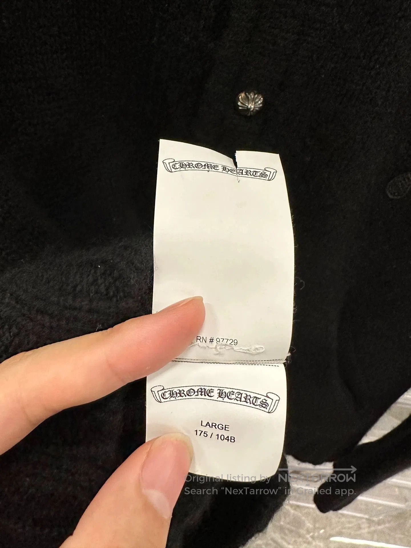 Chrome Hearts chrome hearts cashmere cardigan with silver buttons. Size US L / EU 52-54 / 3 - 4 Thumbnail