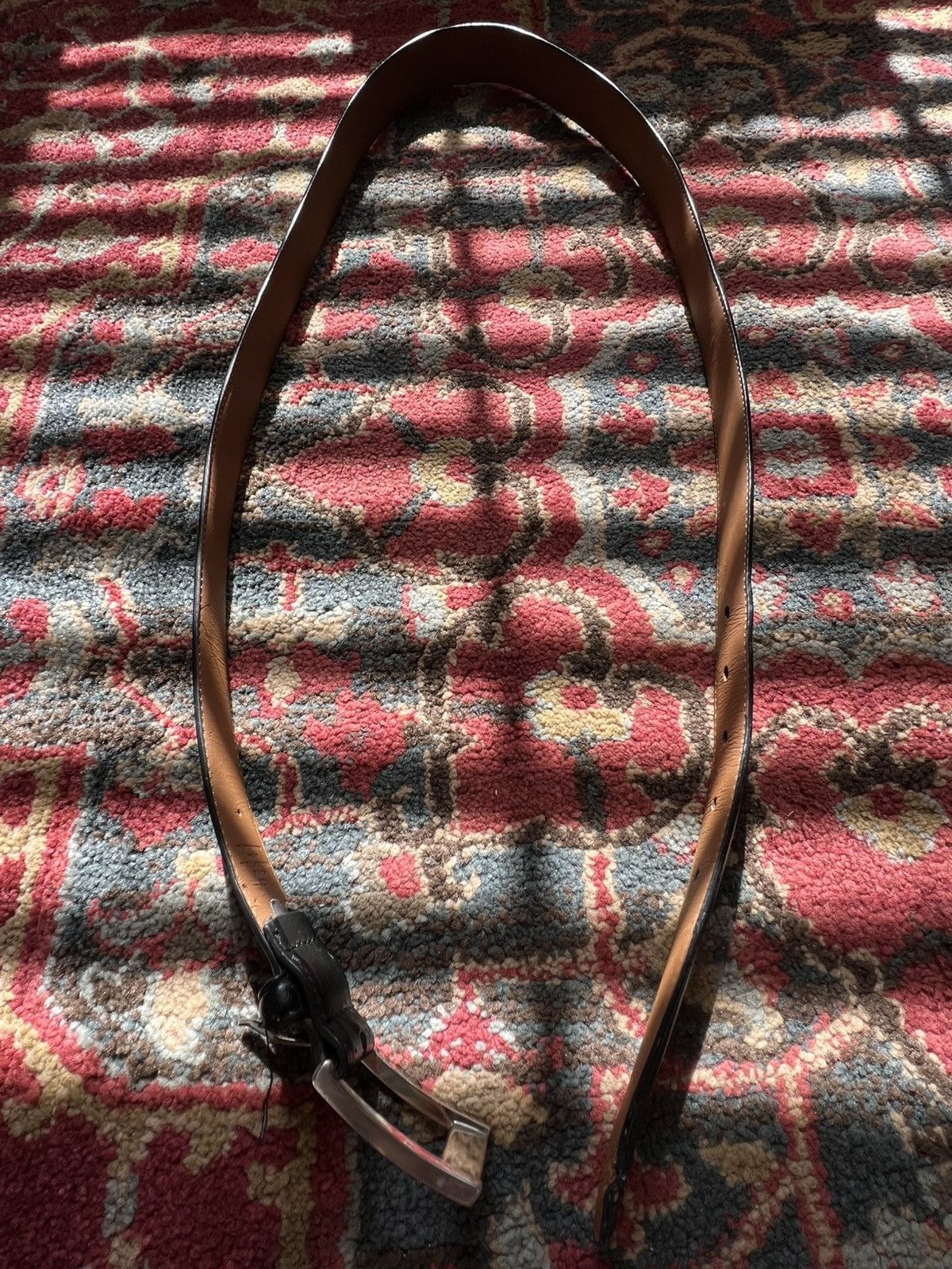 Vintage Vintage black leather belt Size 42 - 7 Thumbnail